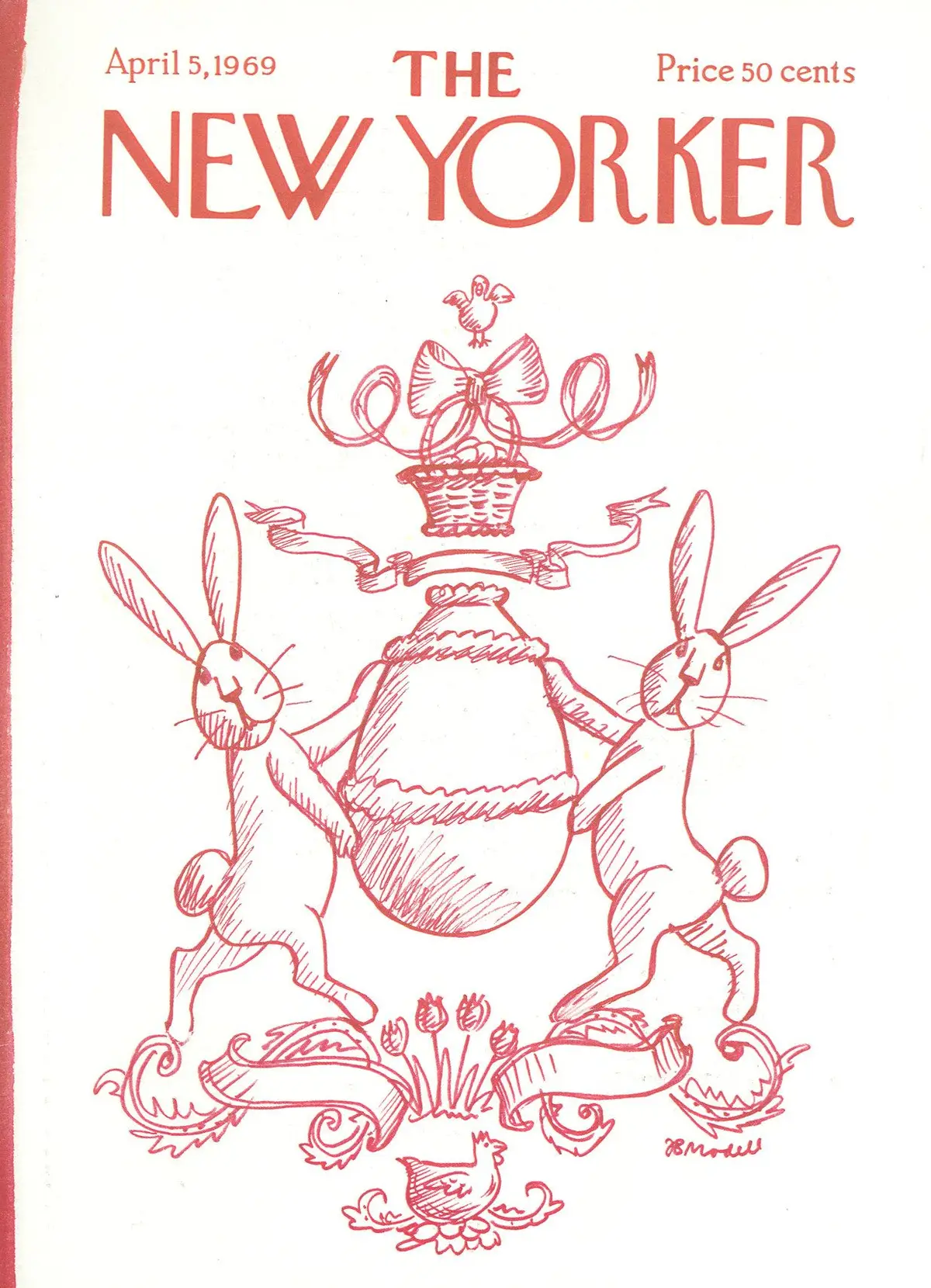 Обложка The New Yorker, 5 апреля 1969, художник Ф. Б. Моделл