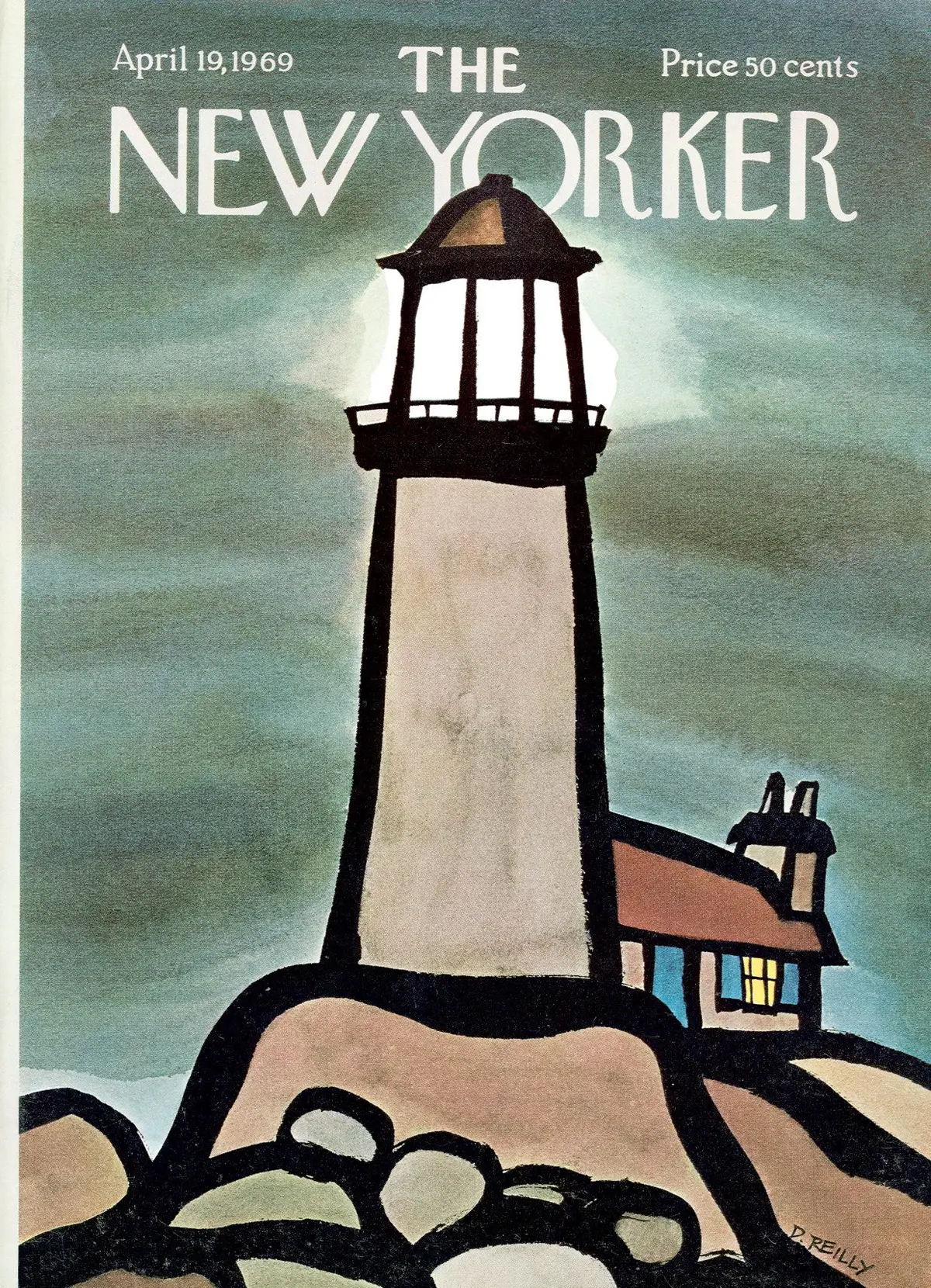Обложка The New Yorker, 19 апреля 1969, художник Дональд Райли