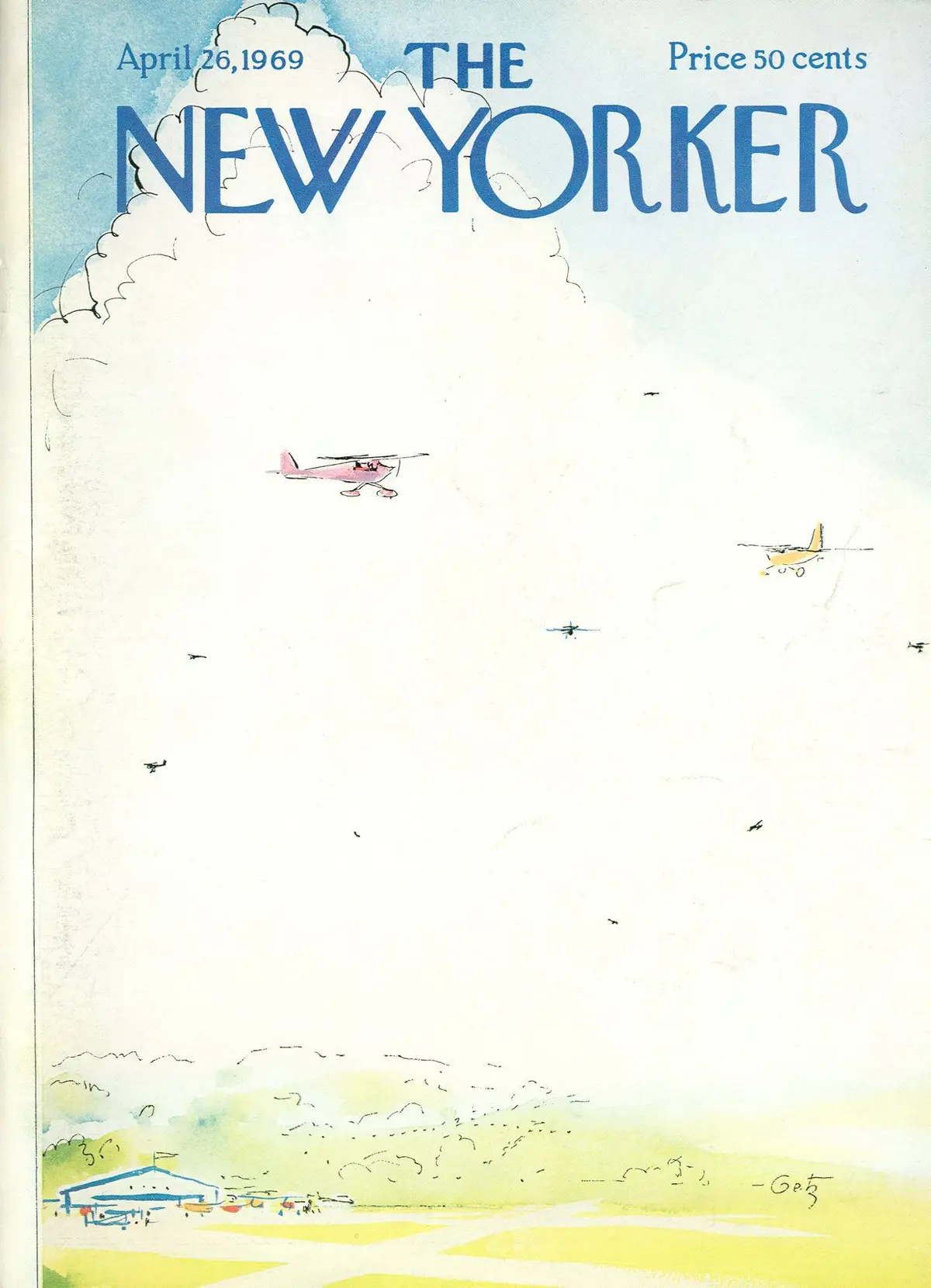 Обложка The New Yorker, 26 апреля 1969, художник Артур Гетц