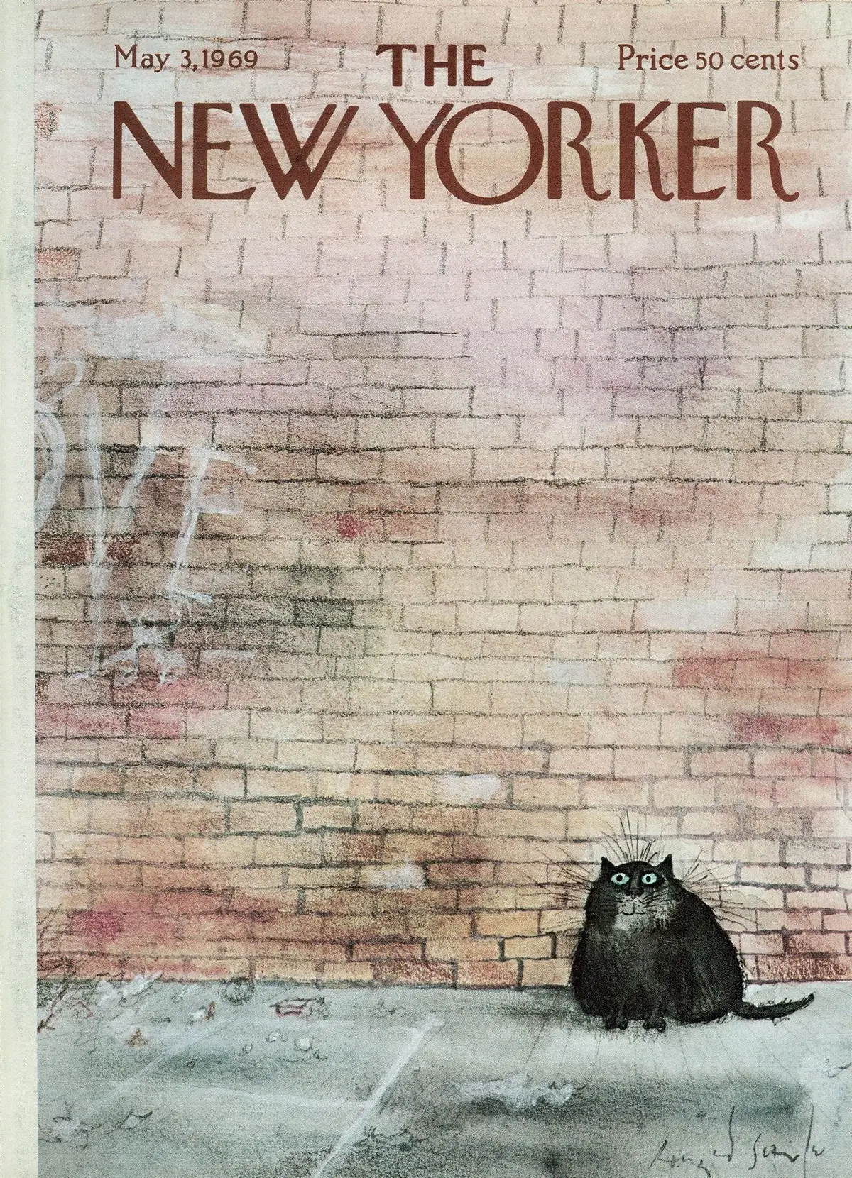 Обложка The New Yorker, 3 мая 1969, художник Рональд Сёрл