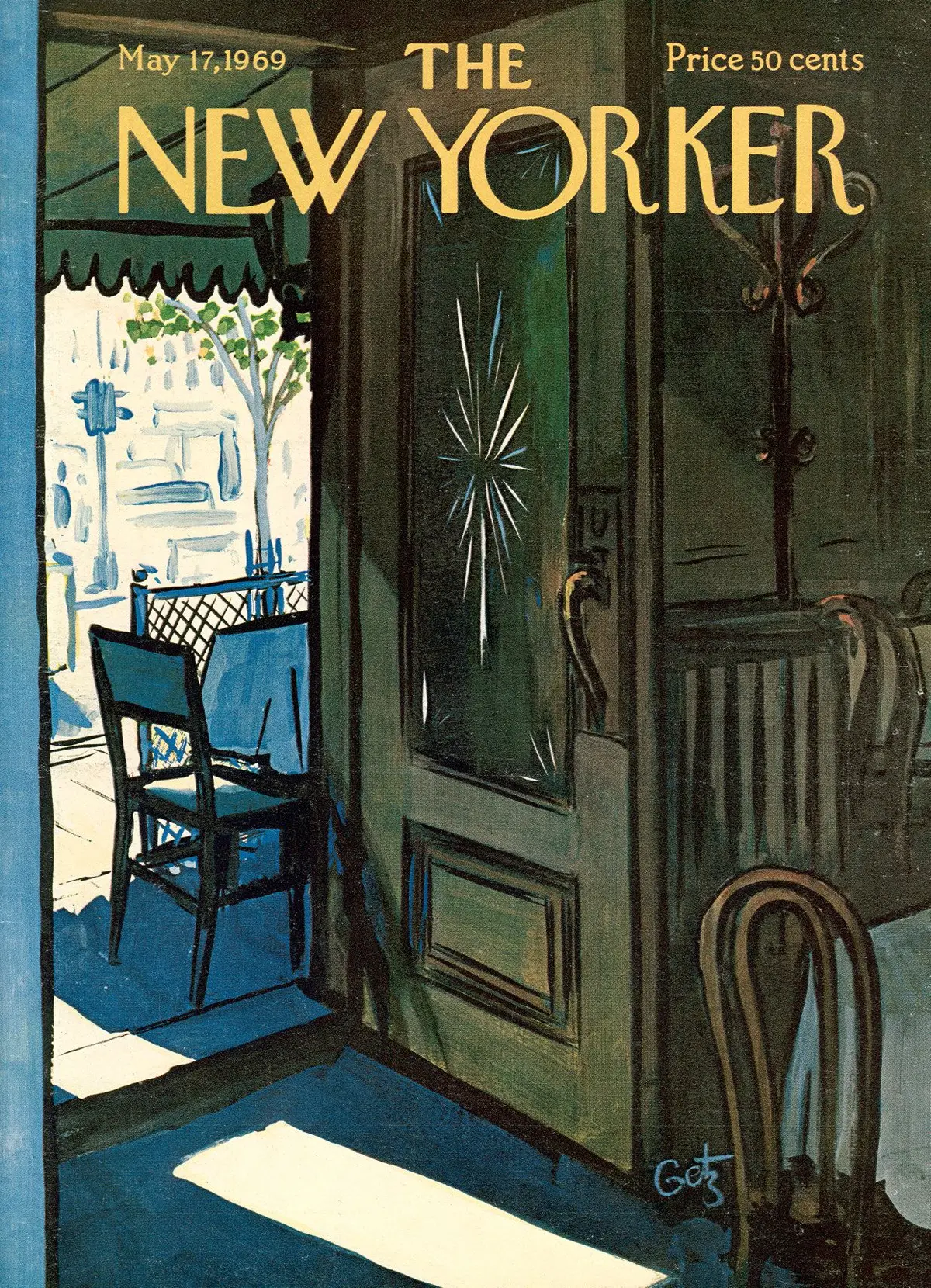 Обложка The New Yorker, 17 мая 1969, художник Артур Гетц