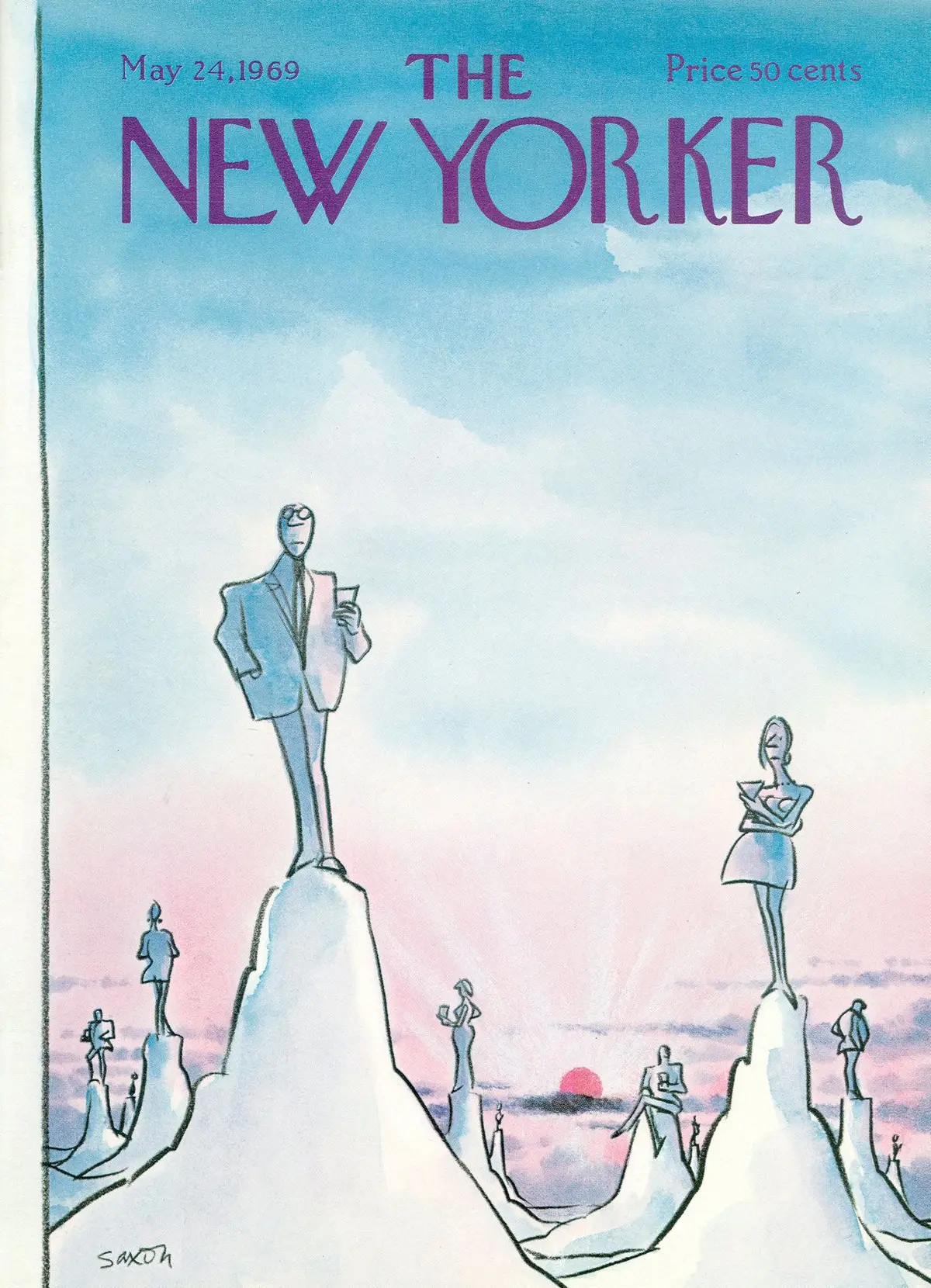 Обложка The New Yorker, 24 мая 1969, художник Чарльз Саксон