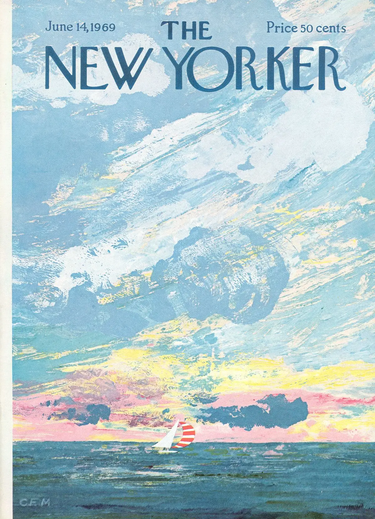 Обложка The New Yorker, 14 июня 1969, художник Чарльз Э. Мартин
