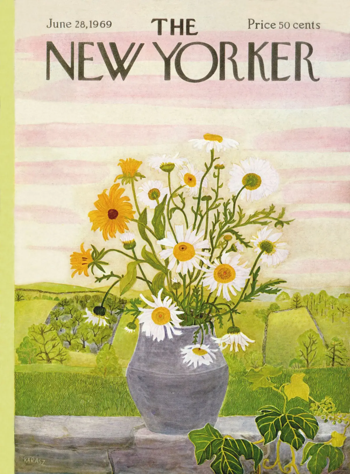 Обложка The New Yorker, 28 июня 1969, художник Илонка Карас