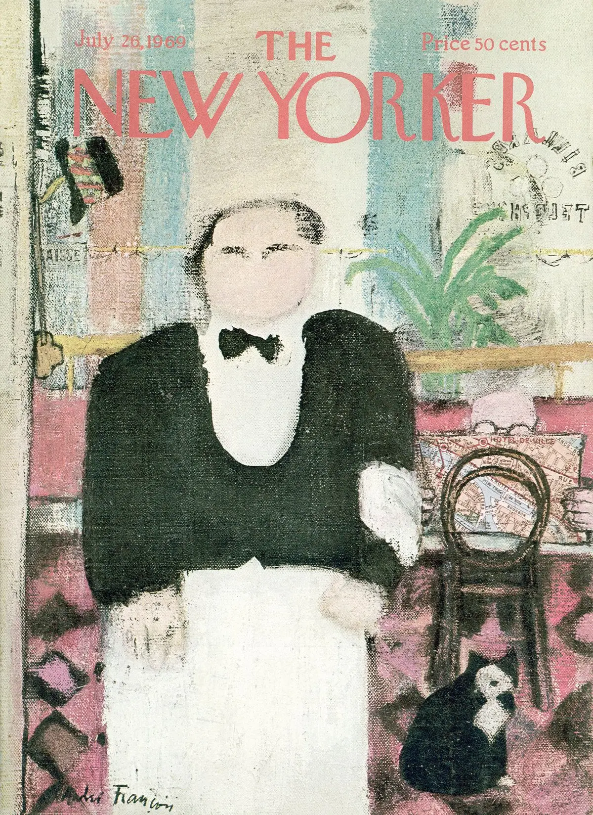 Обложка The New Yorker, 26 июля 1969, художник Андре Франсуа