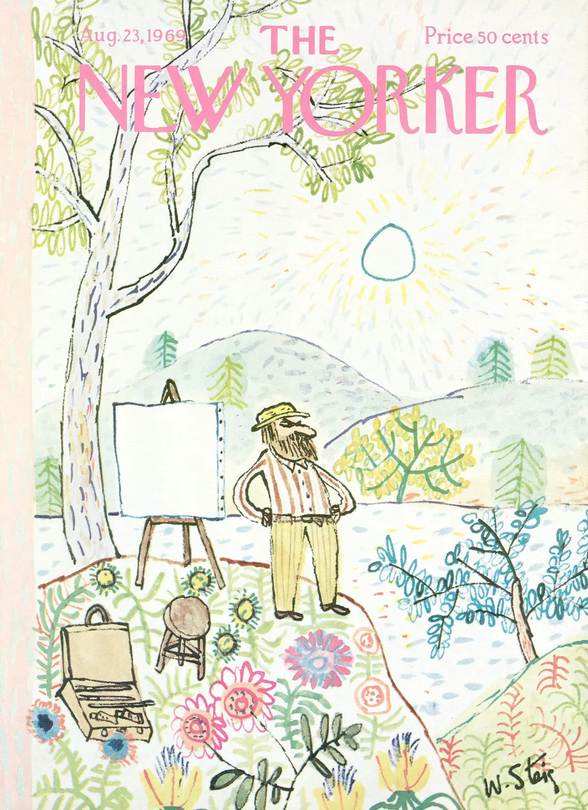 Обложка The New Yorker, 23 августа 1969, художник Уильям Стейг