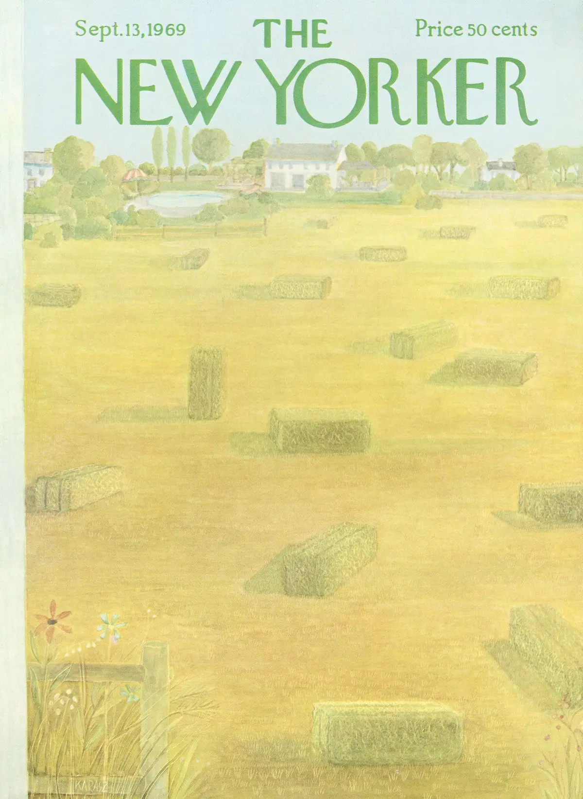 Обложка The New Yorker, 13 сентября 1969, художник Илонка Карас