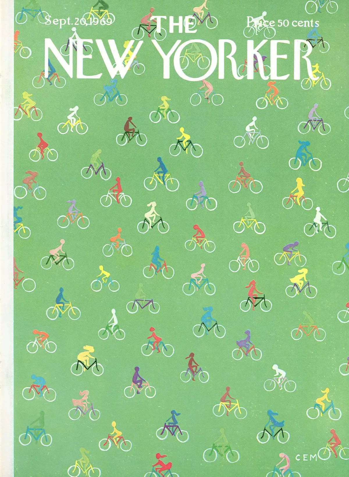 Обложка The New Yorker, 20 сентября 1969, художник Чарльз Э. Мартин