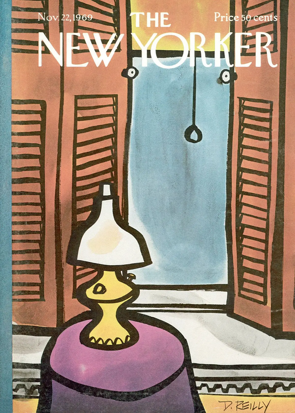 Обложка The New Yorker, 22 ноября 1969, художник Дональд Райли