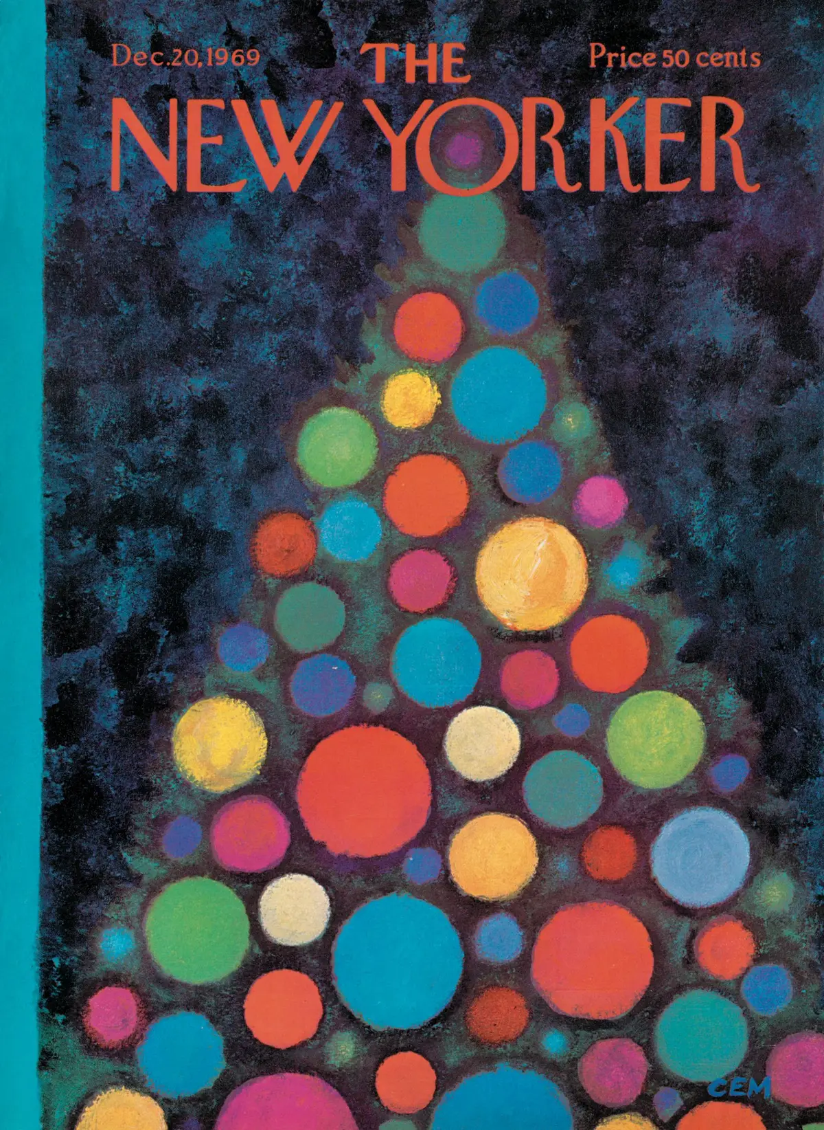 Обложка The New Yorker, 20 декабря 1969, художник Чарльз Э. Мартин