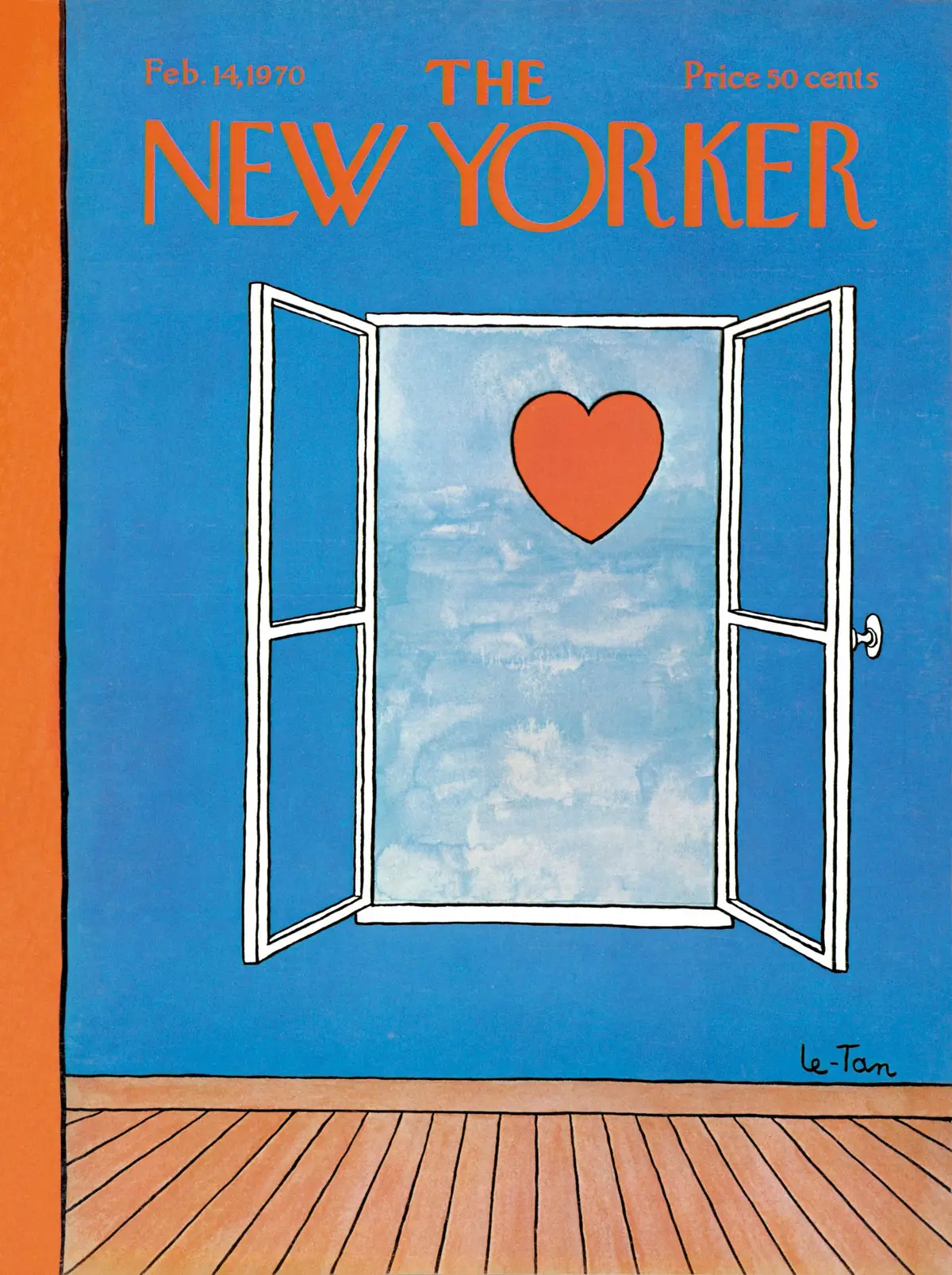 Обложка The New Yorker, 14 февраля 1970, художник Пьер Ле-Тан