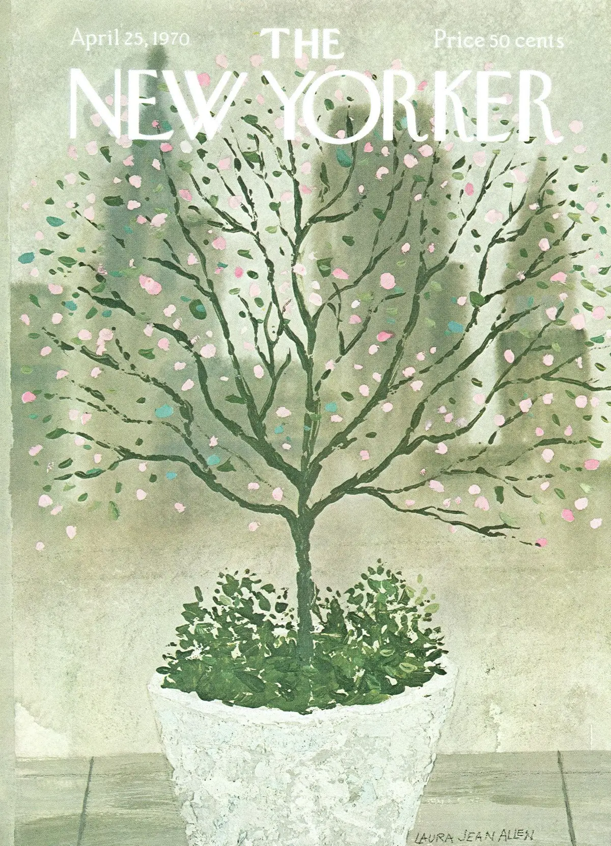 Обложка The New Yorker, 25 апреля 1970, художник Лора Джин Аллен