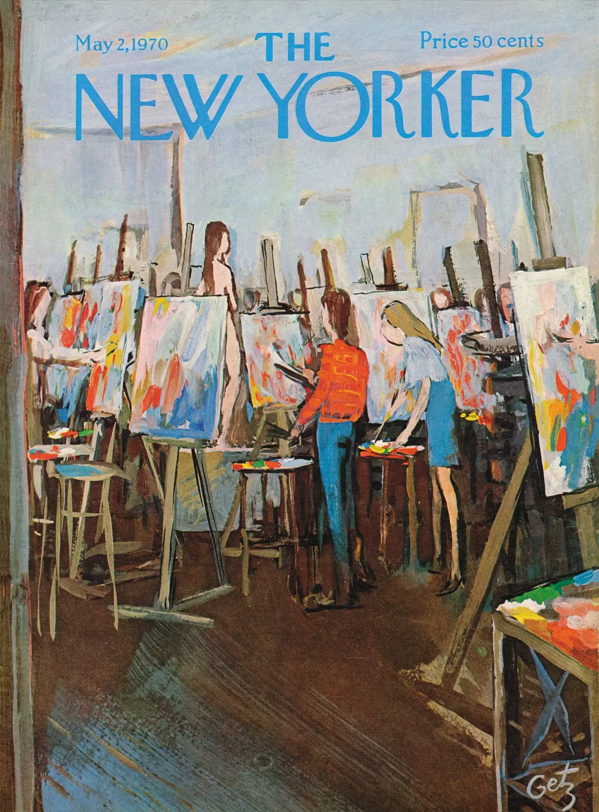 Обложка The New Yorker, 2 мая 1970, художник Артур Гетц