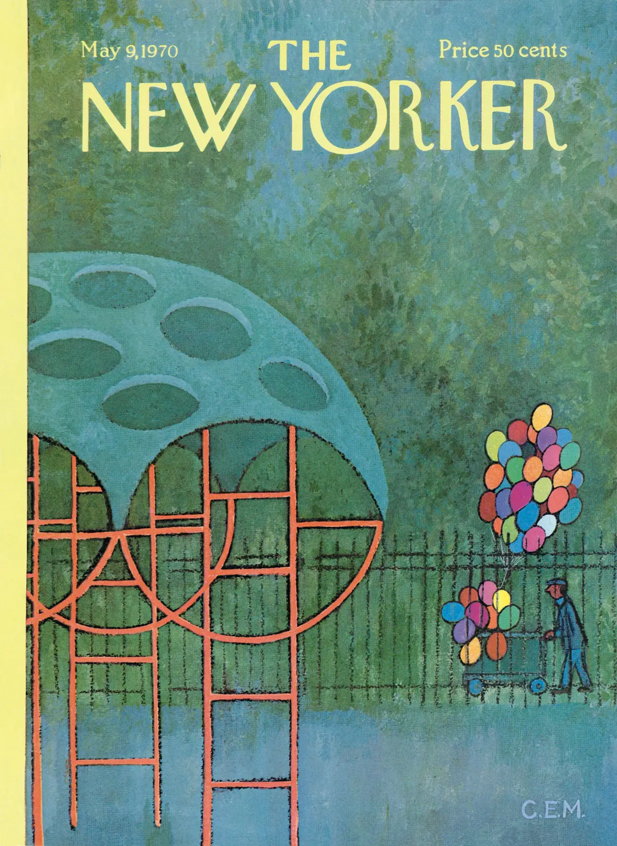 Обложка The New Yorker, 9 мая 1970, художник Чарльз Э. Мартин