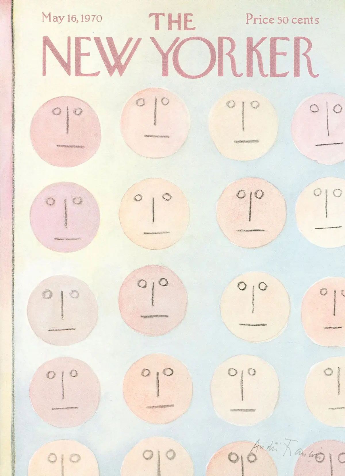 Обложка The New Yorker, 16 мая 1970, художник Андре Франсуа
