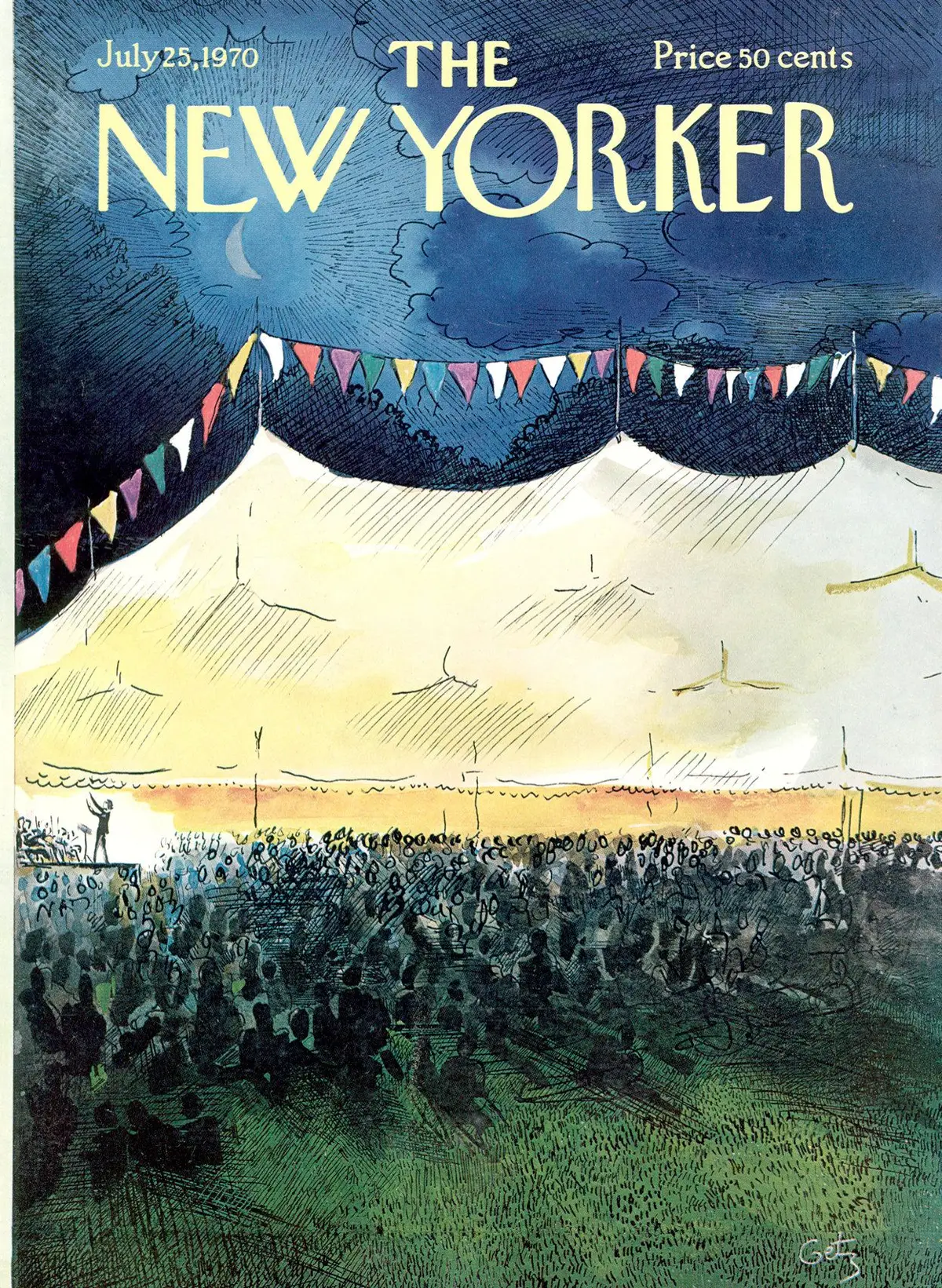 Обложка The New Yorker, 25 июля 1970, художник Артур Гетц