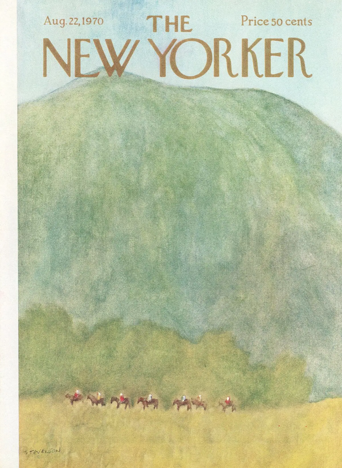 Обложка The New Yorker, 22 августа 1970, художник Джеймс Стивенсон
