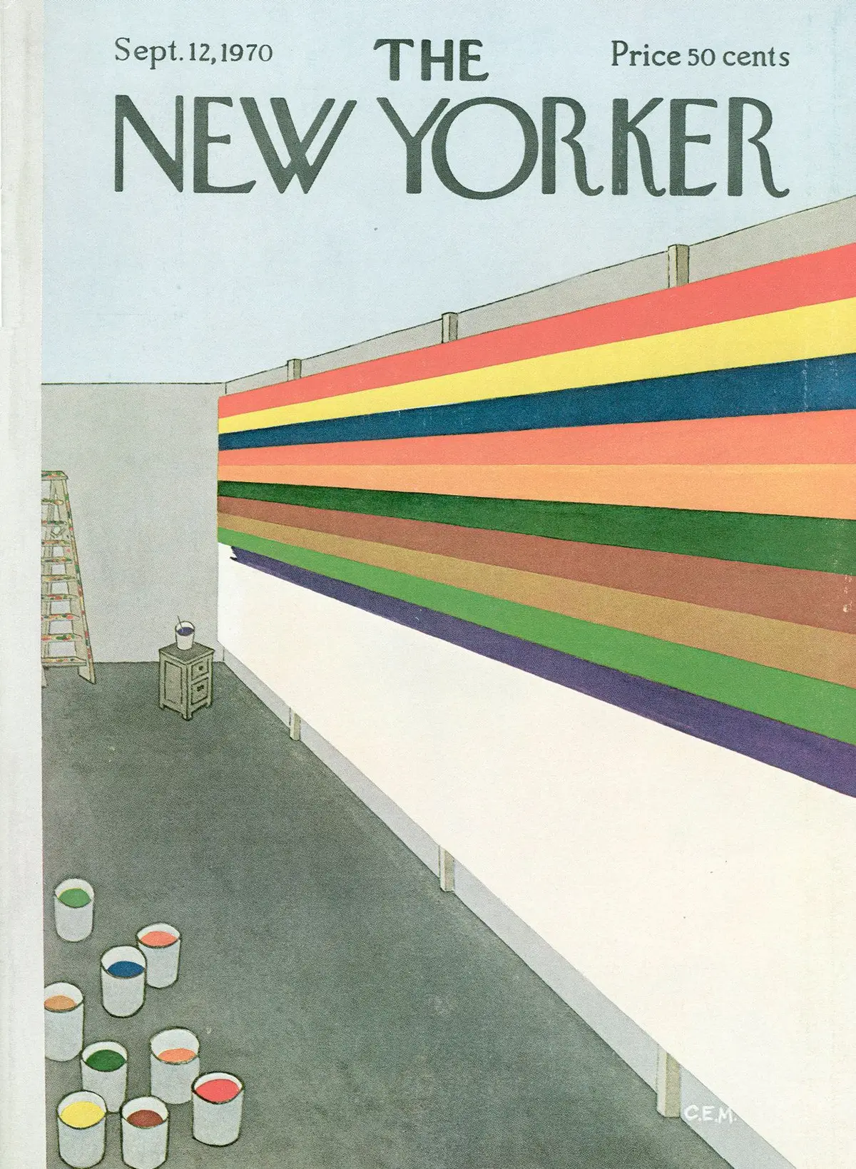 Обложка The New Yorker, 12 сентября 1970, художник Чарльз Э. Мартин