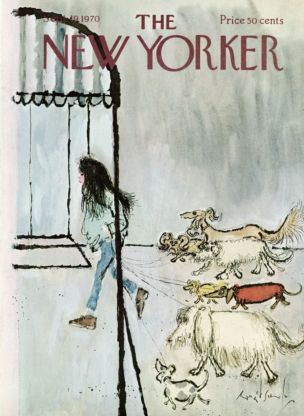 Обложка The New Yorker, 19 сентября 1970, художник Рональд Сёрл