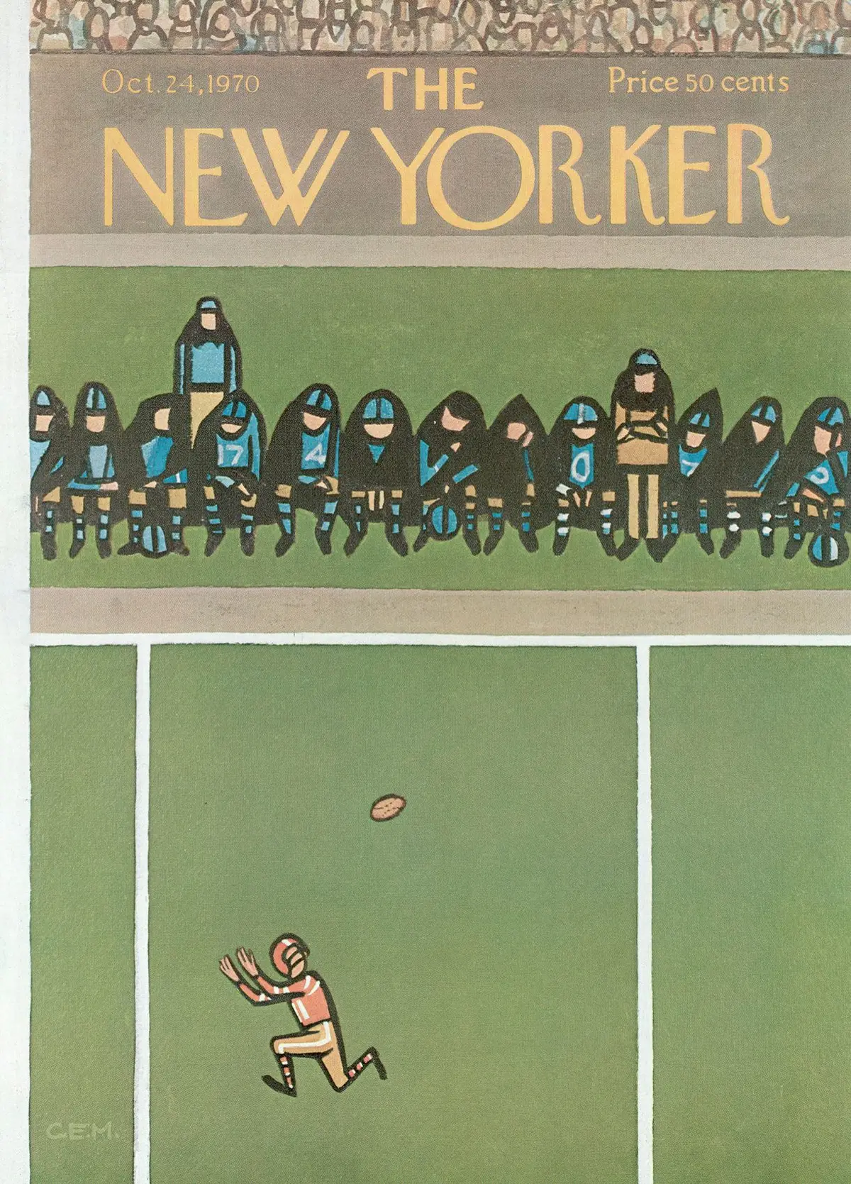Обложка The New Yorker, 24 октября 1970, художник Чарльз Э. Мартин