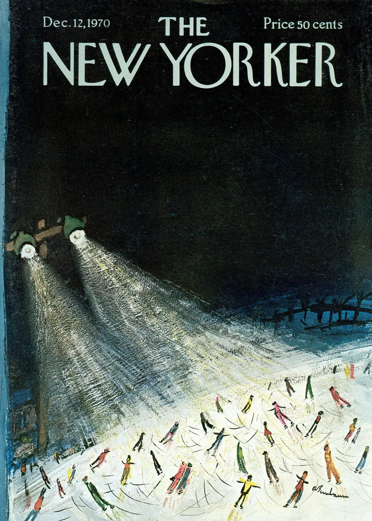 Обложка The New Yorker, 12 декабря 1970, художник Эйб Бирнбаум