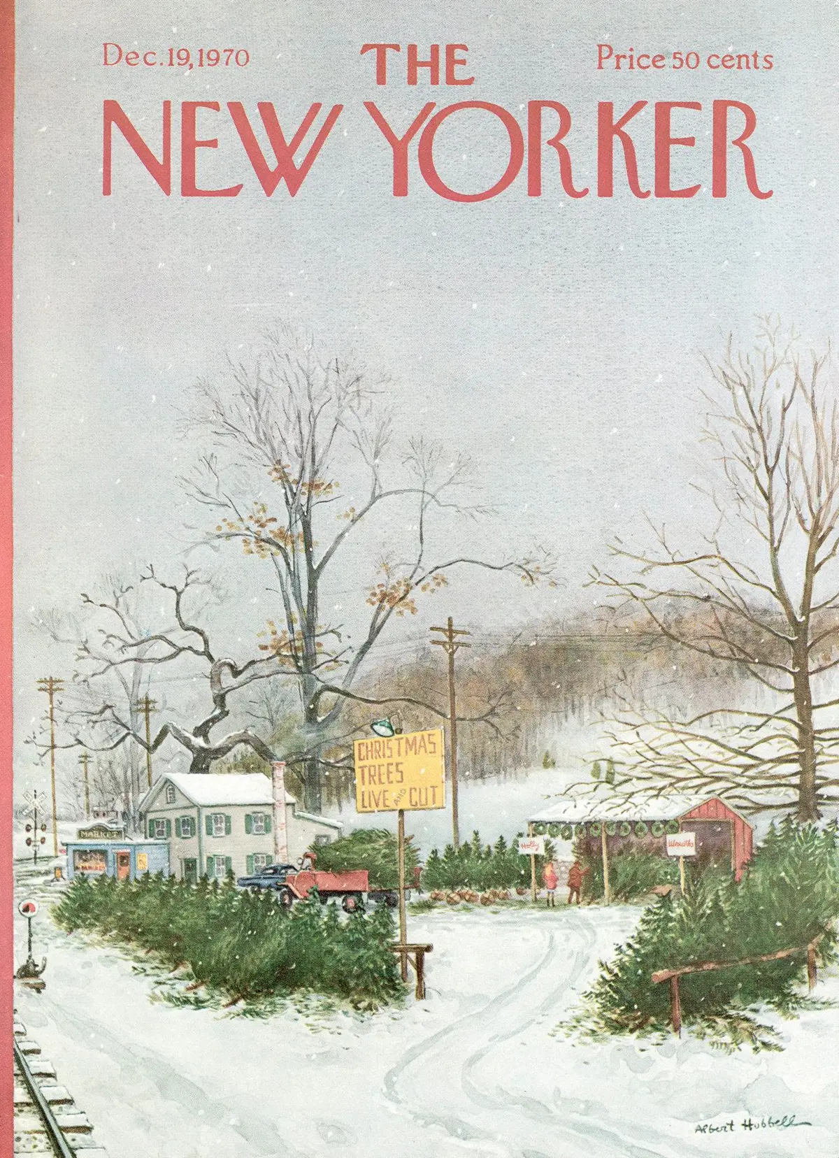 Обложка The New Yorker, 19 декабря 1970, художник Альберт Хаббелл