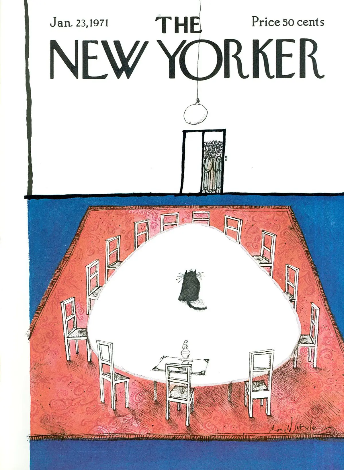 Обложка The New Yorker, 23 января 1971, художник Рональд Сёрл
