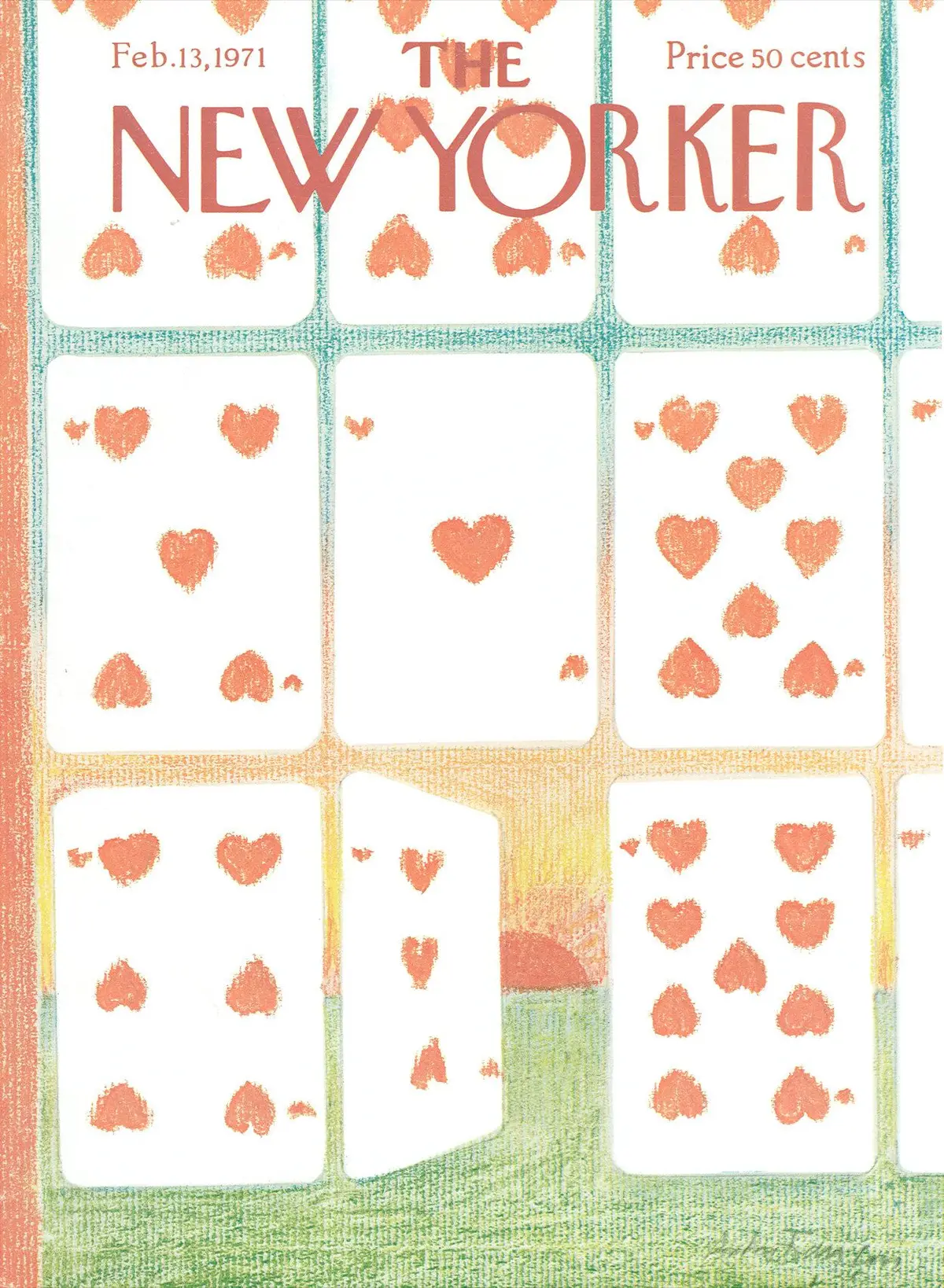 Обложка The New Yorker, 13 февраля 1971, художник Андре Франсуа