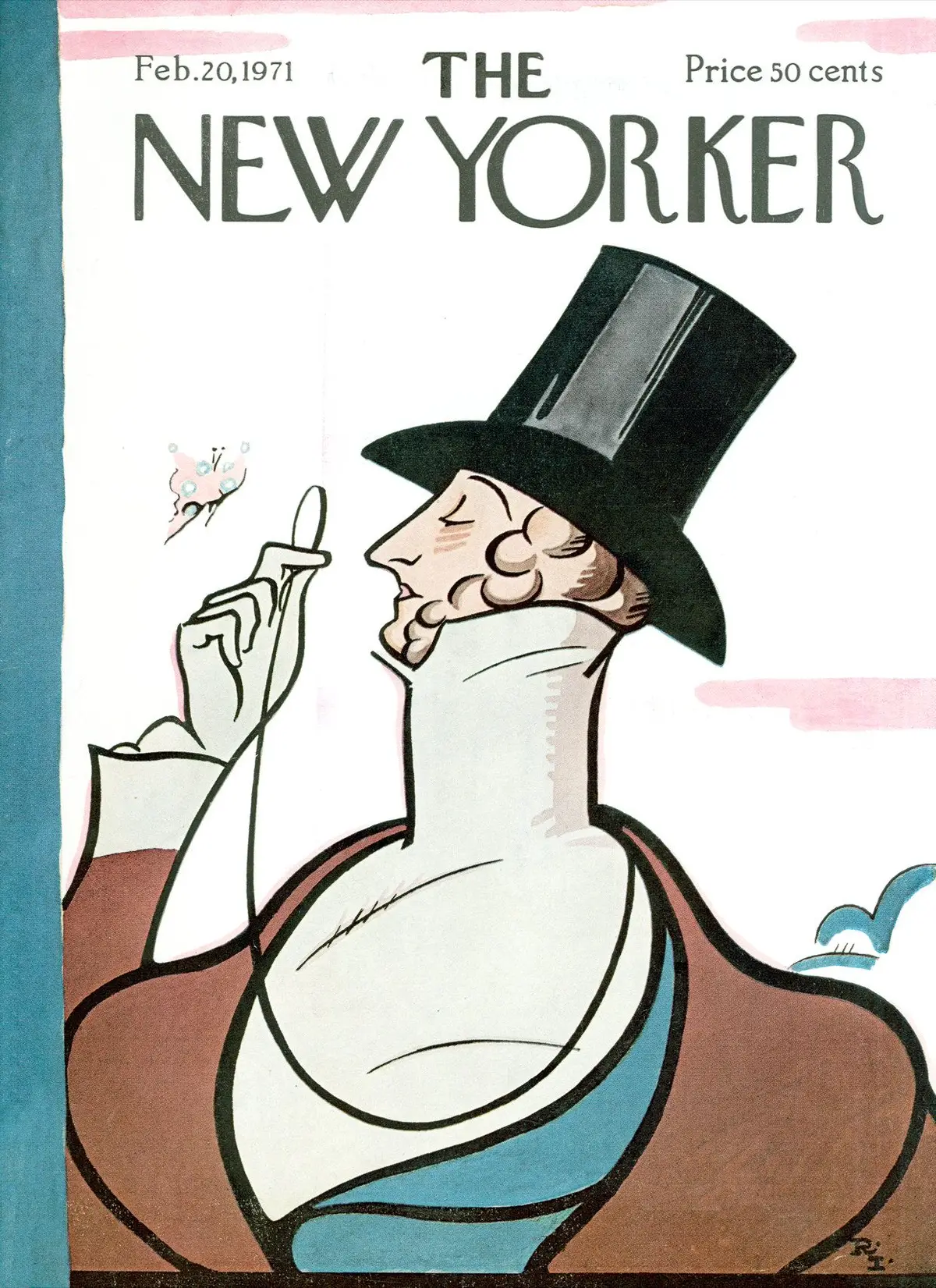 Обложка The New Yorker, 20 февраля 1971, художник Реа Ирвин