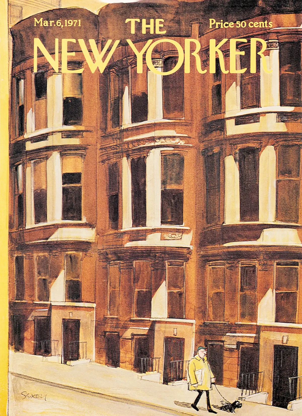 Обложка The New Yorker, 6 марта 1971, художник Чарльз Саксон