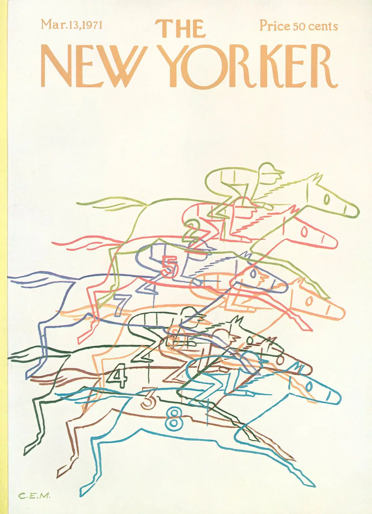 Обложка The New Yorker, 13 марта 1971, художник Чарльз Э. Мартин