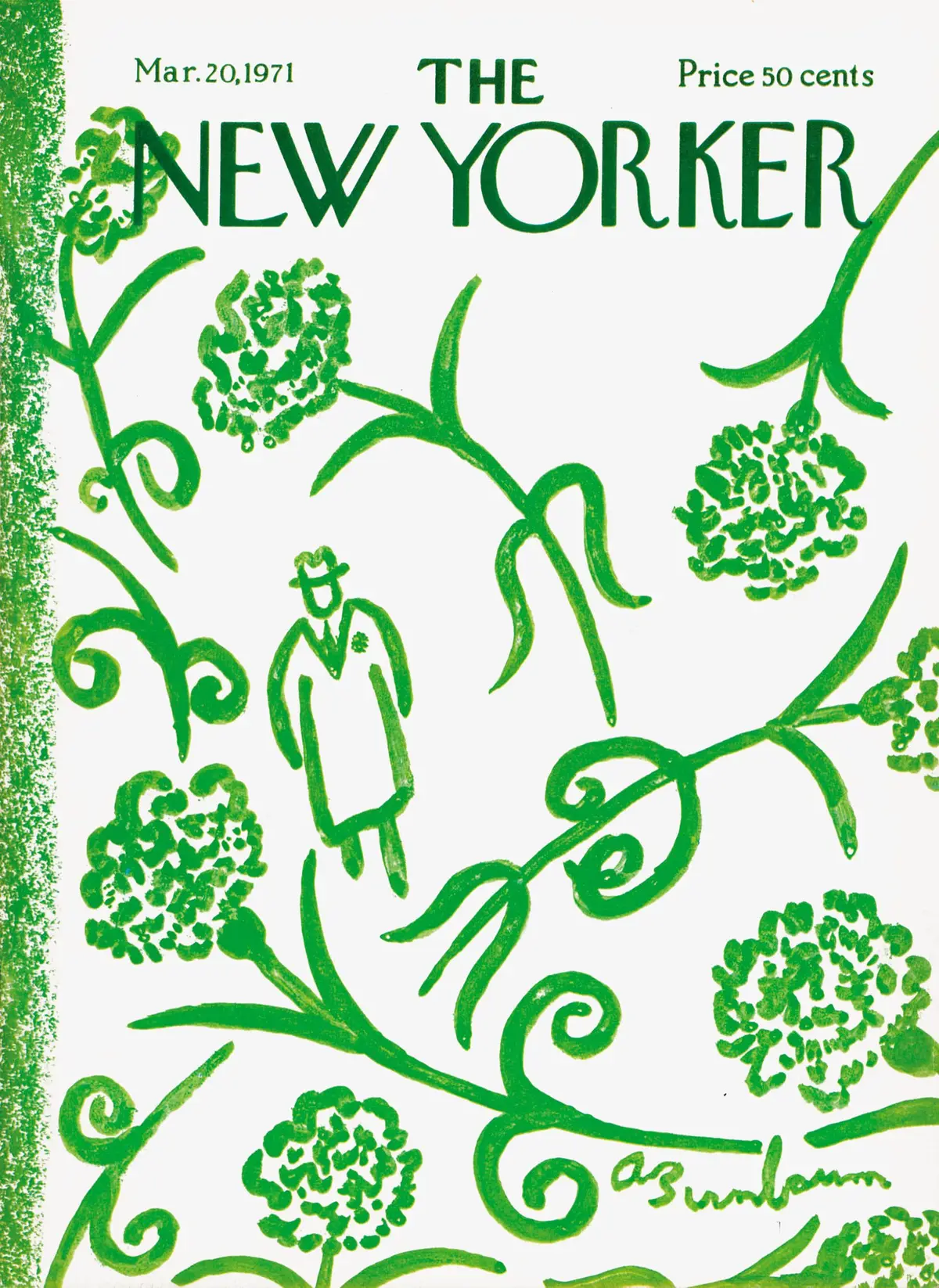 Обложка The New Yorker, 20 марта 1971, художник Эйб Бирнбаум
