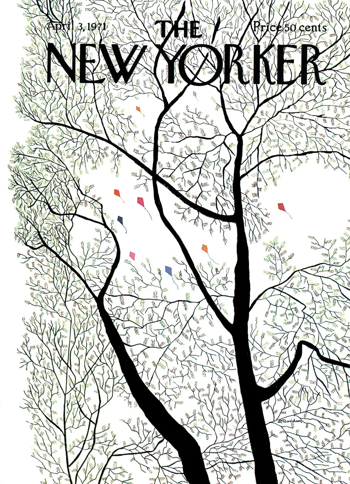 Обложка The New Yorker, 3 апреля 1971, художник Рэймонд Дэвидсон