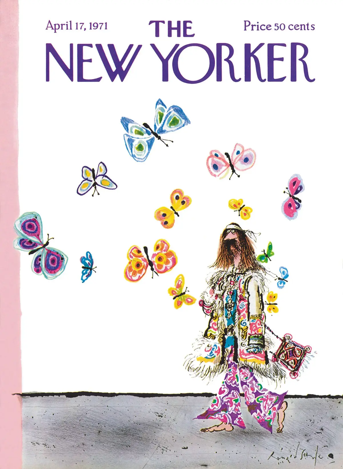 Обложка The New Yorker, 17 апреля 1971, художник Рональд Сёрл