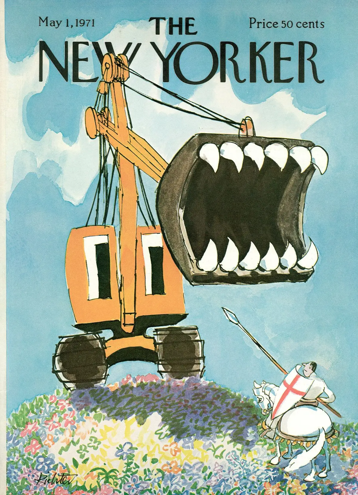 Обложка The New Yorker, 1 мая 1971, художник Миша Рихтер