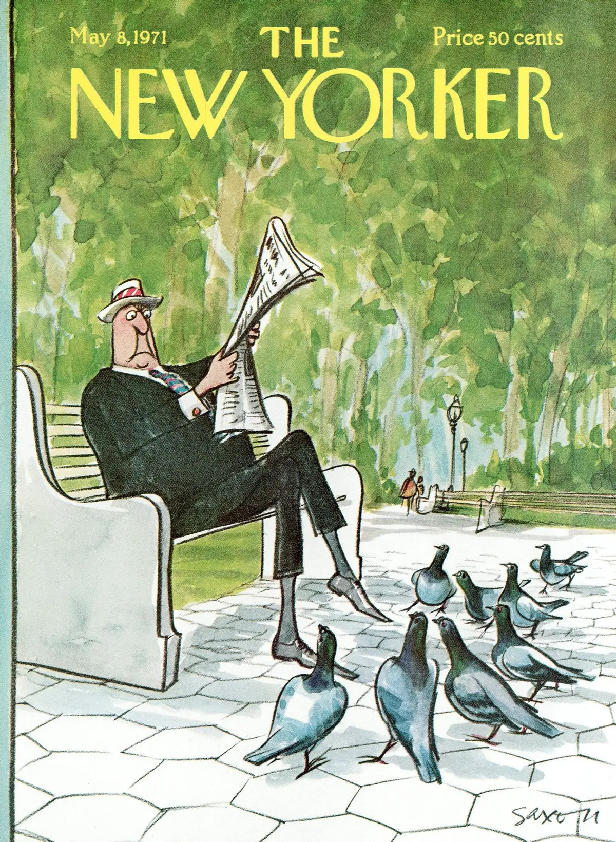 Обложка The New Yorker, 8 мая 1971, художник Чарльз Саксон