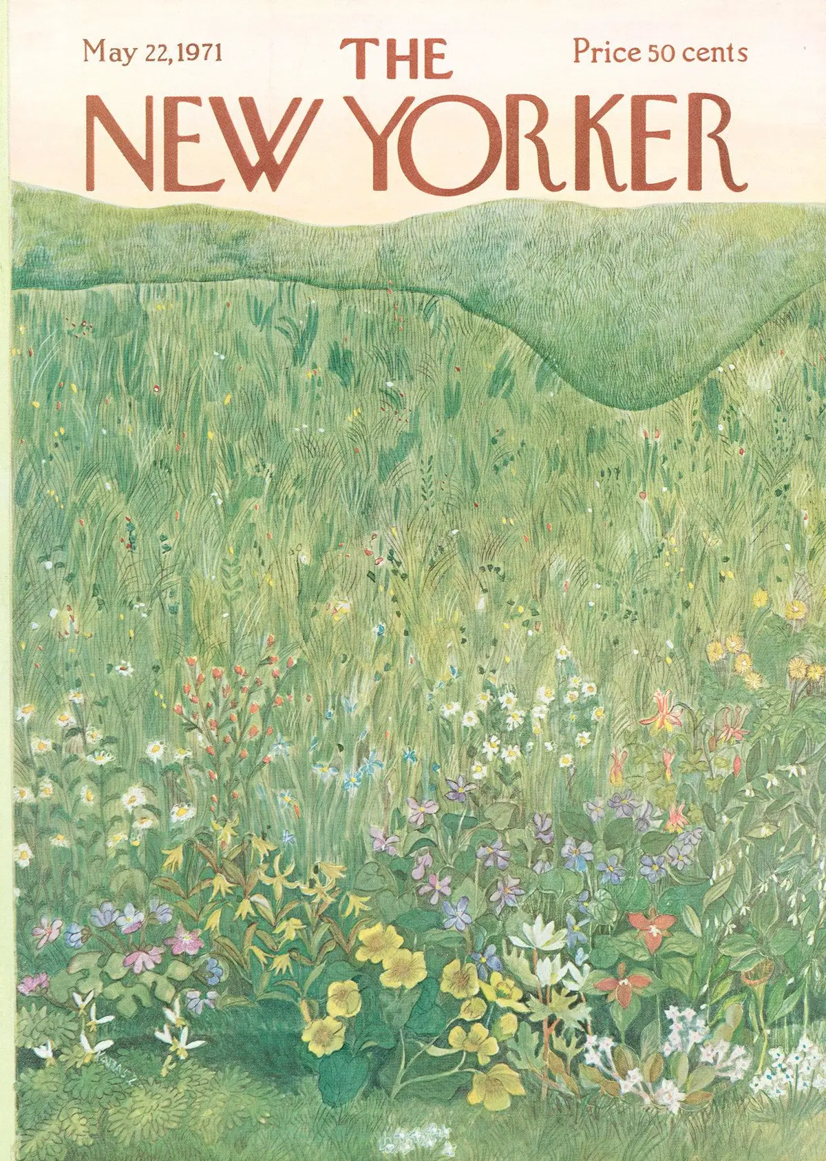 Обложка The New Yorker, 22 мая 1971, художник Илонка Карас