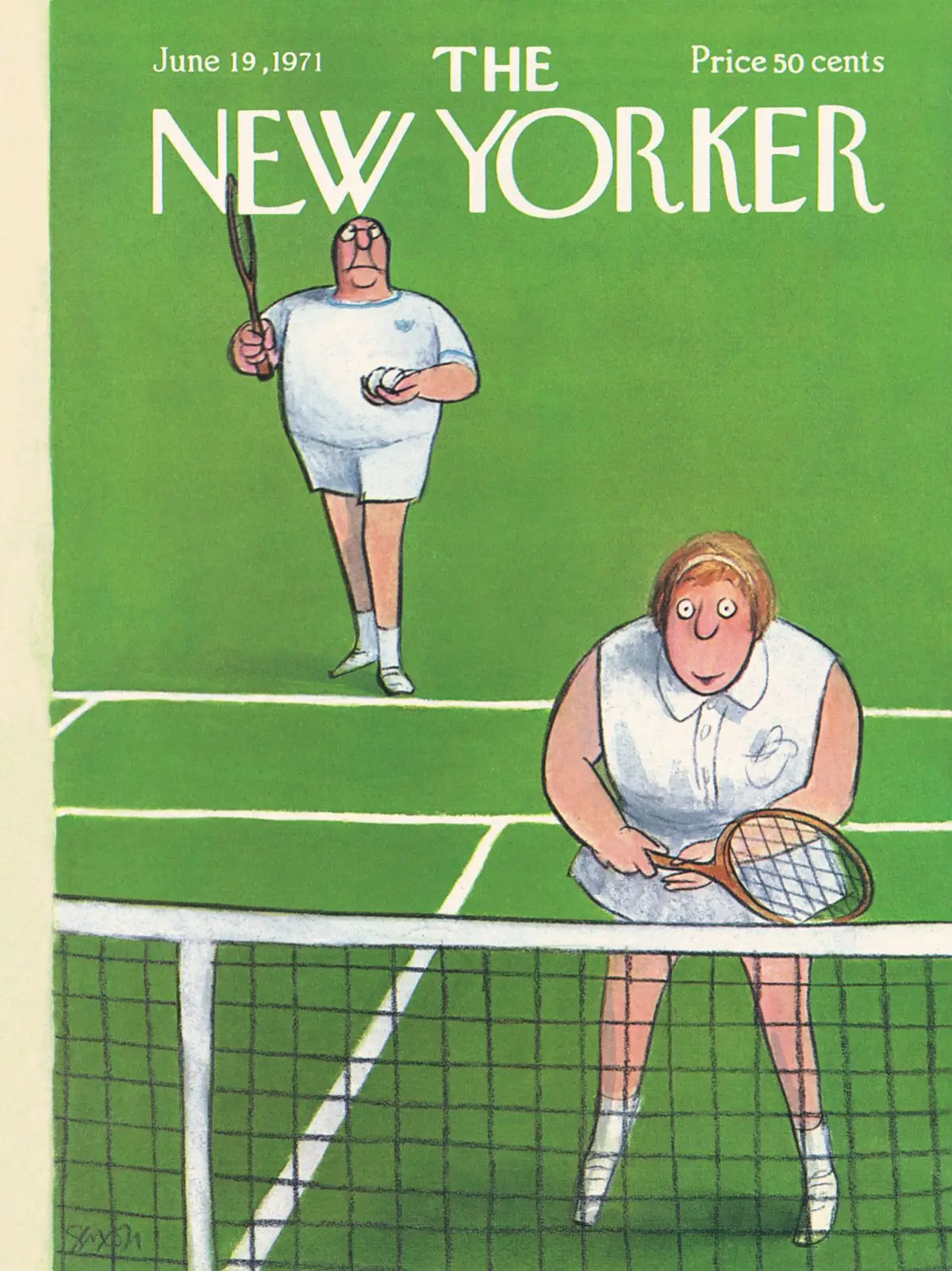 Обложка The New Yorker, 19 июня 1971, художник Чарльз Саксон
