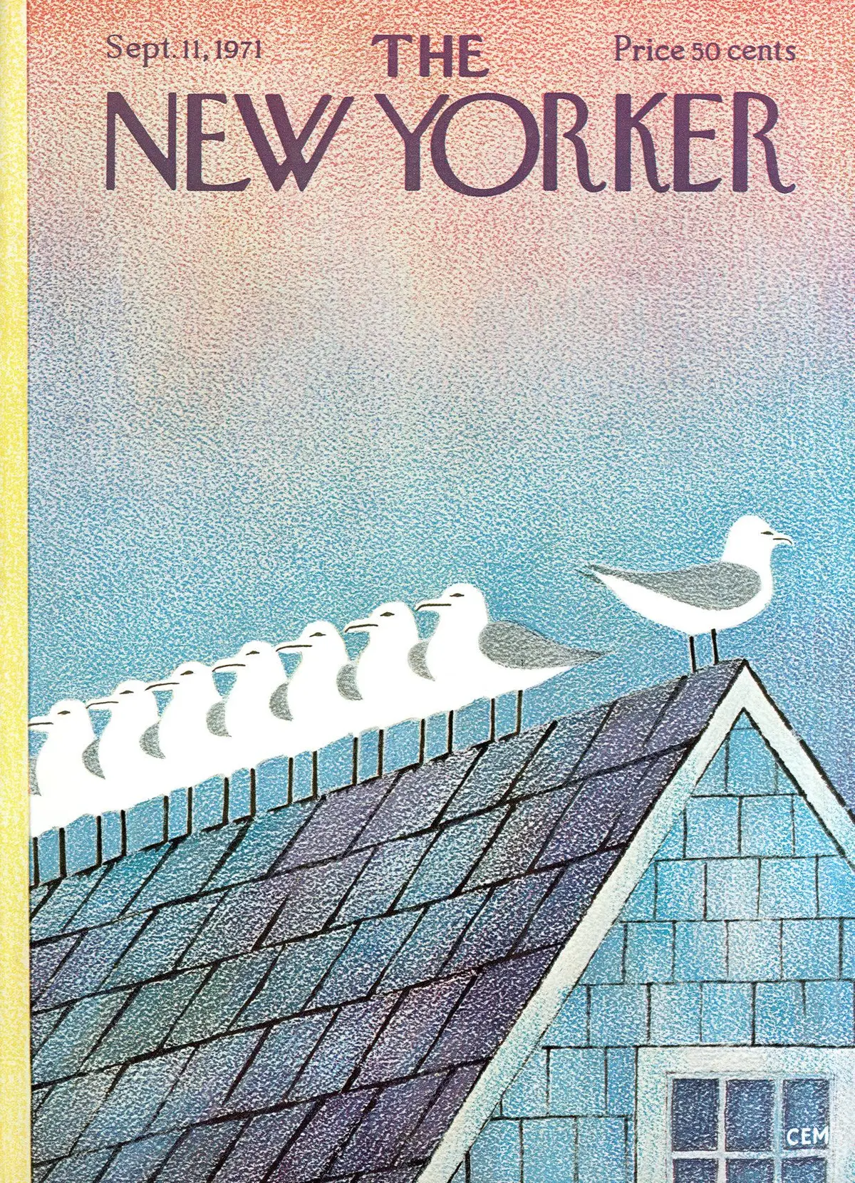 Обложка The New Yorker, 11 сентября 1971, художник Чарльз Э. Мартин