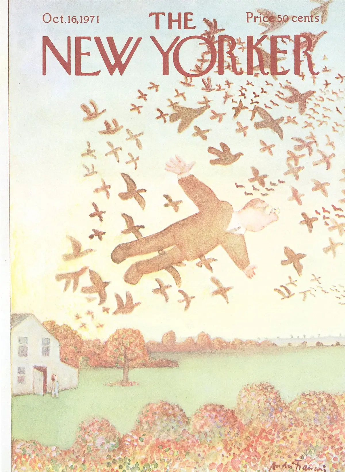 Обложка The New Yorker, 16 октября 1971, художник Андре Франсуа