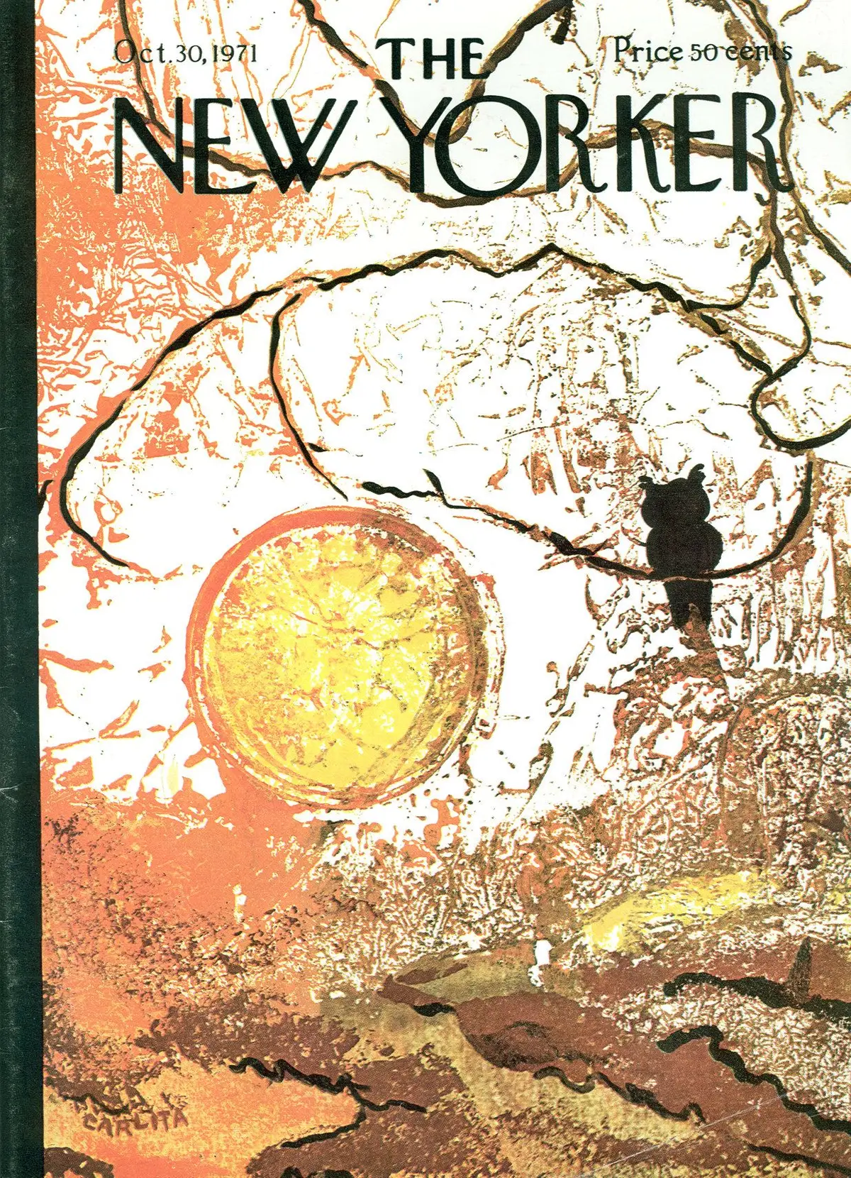 Обложка The New Yorker, 30 октября 1971, художник Карлита Хант