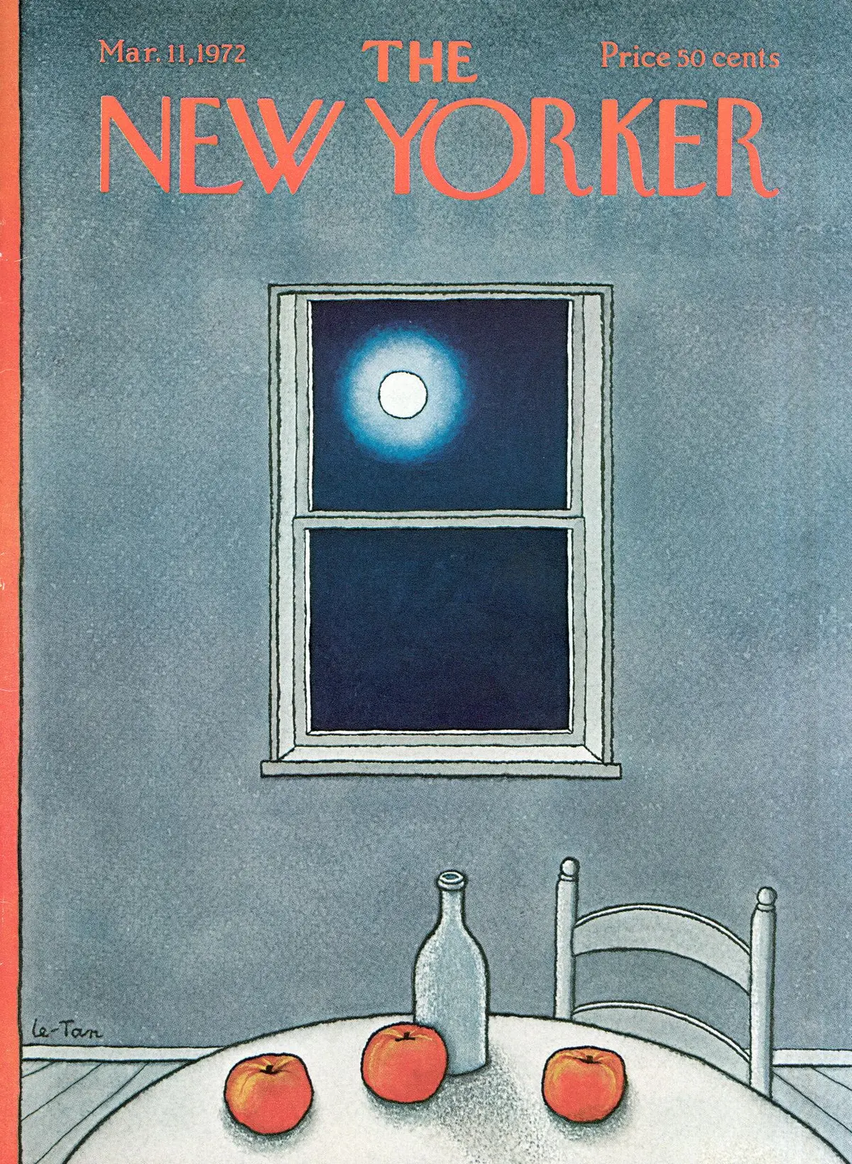 Обложка The New Yorker, 11 марта 1972, художник Пьер Ле-Тан