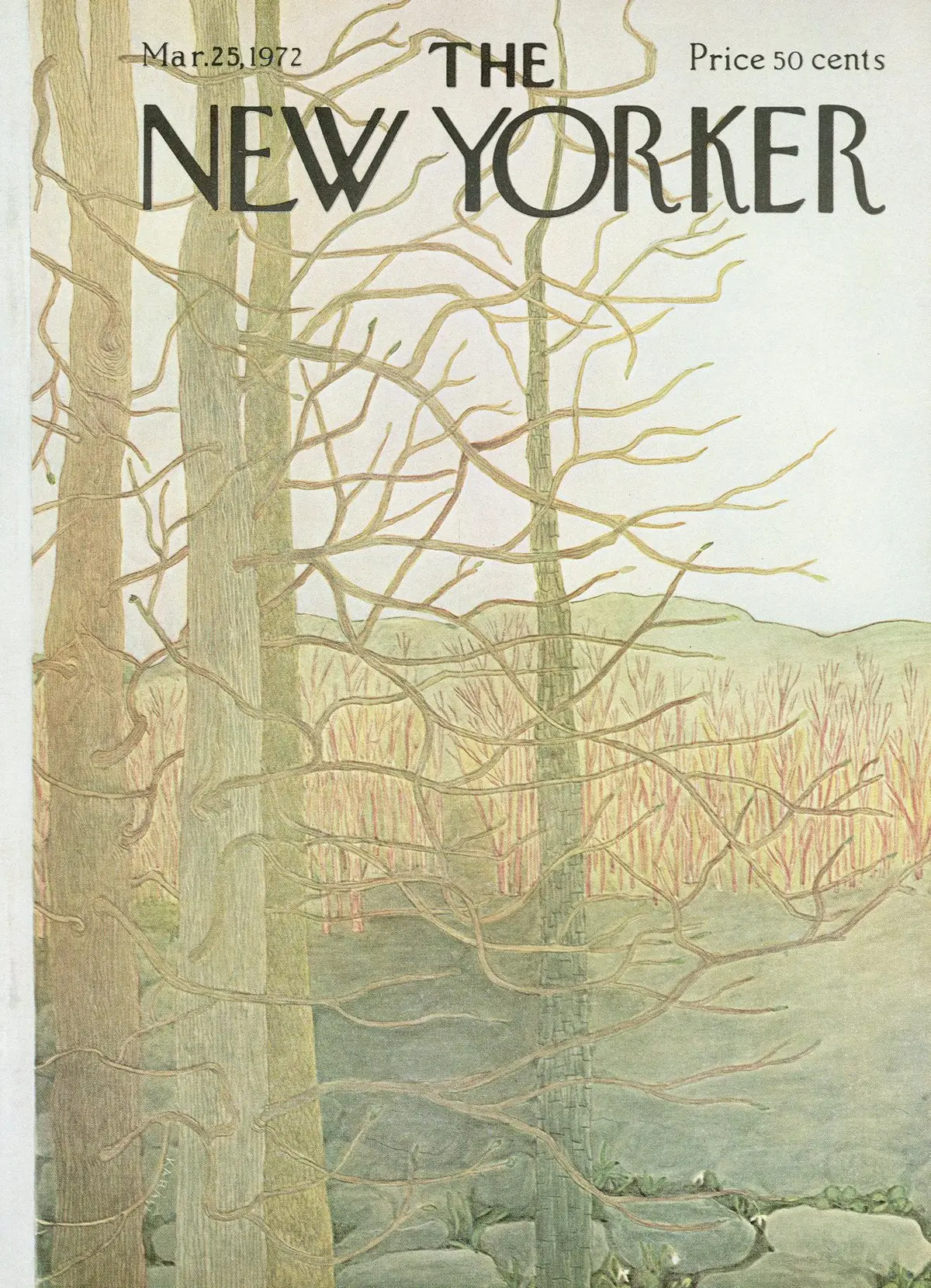 Обложка The New Yorker, 25 марта 1972, художник Илонка Карас