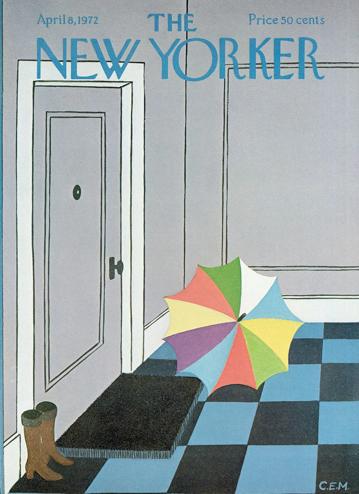 Обложка The New Yorker, 8 апреля 1972, художник Чарльз Э. Мартин