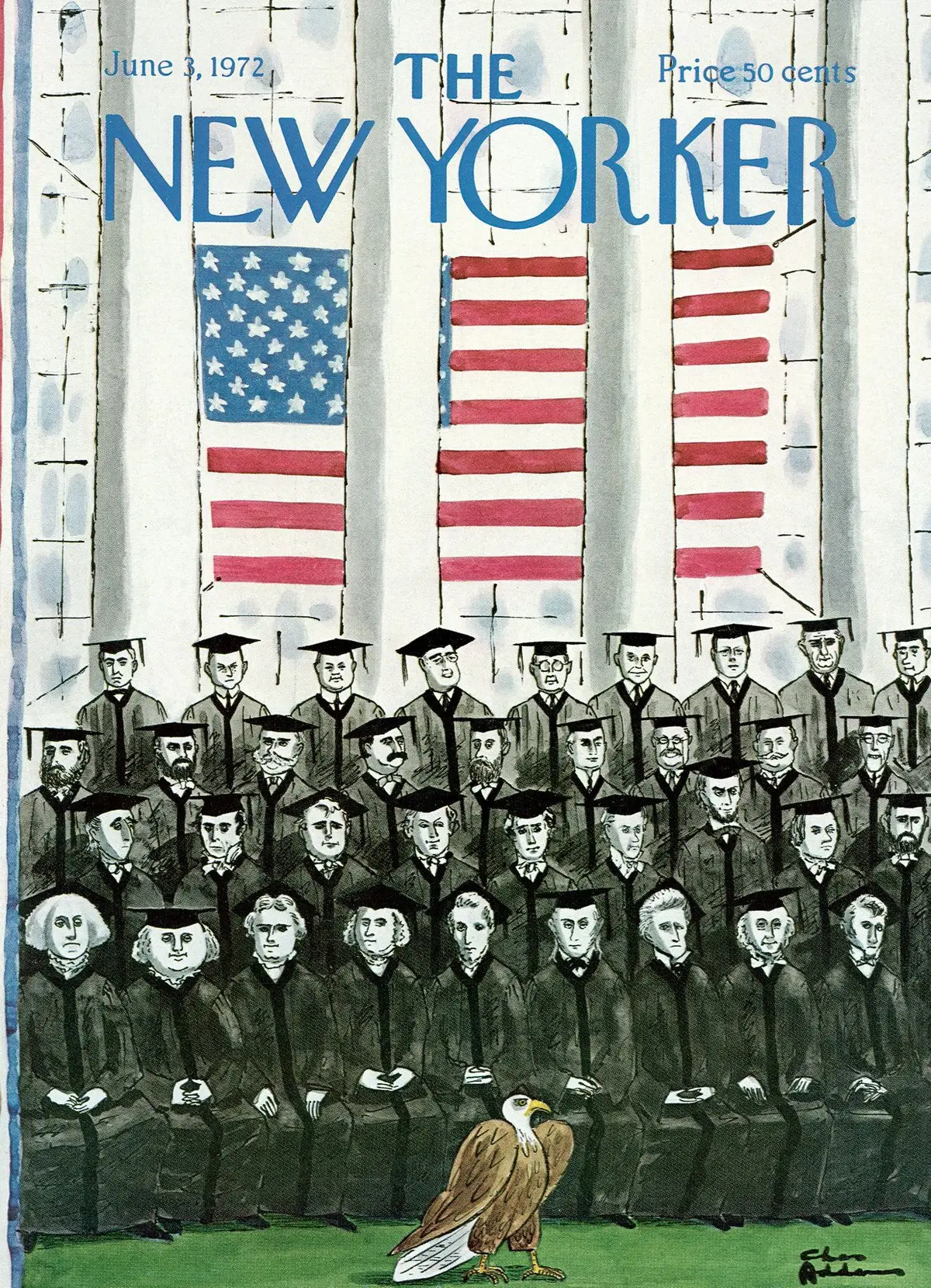 Обложка The New Yorker, 3 июня 1972, художник Чарльз Аддамс