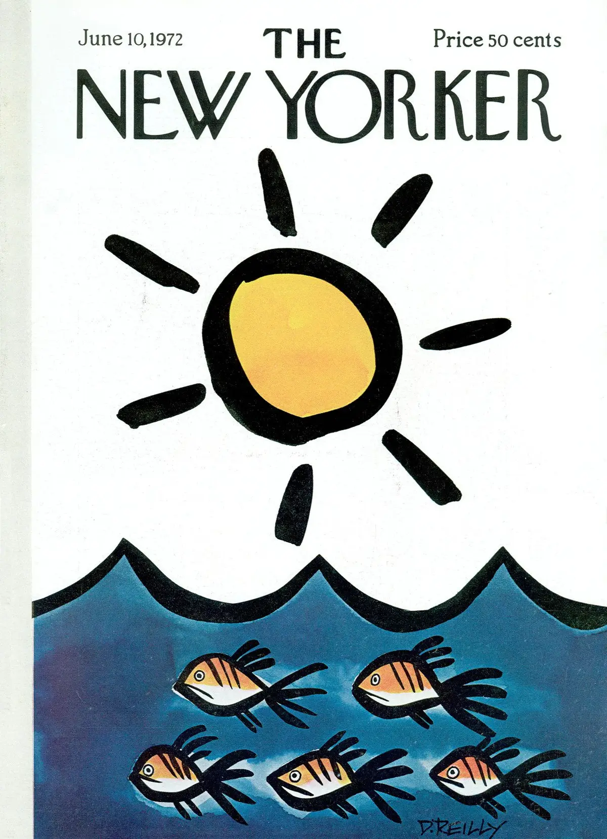 Обложка The New Yorker, 10 июня 1972, художник Дональд Райли
