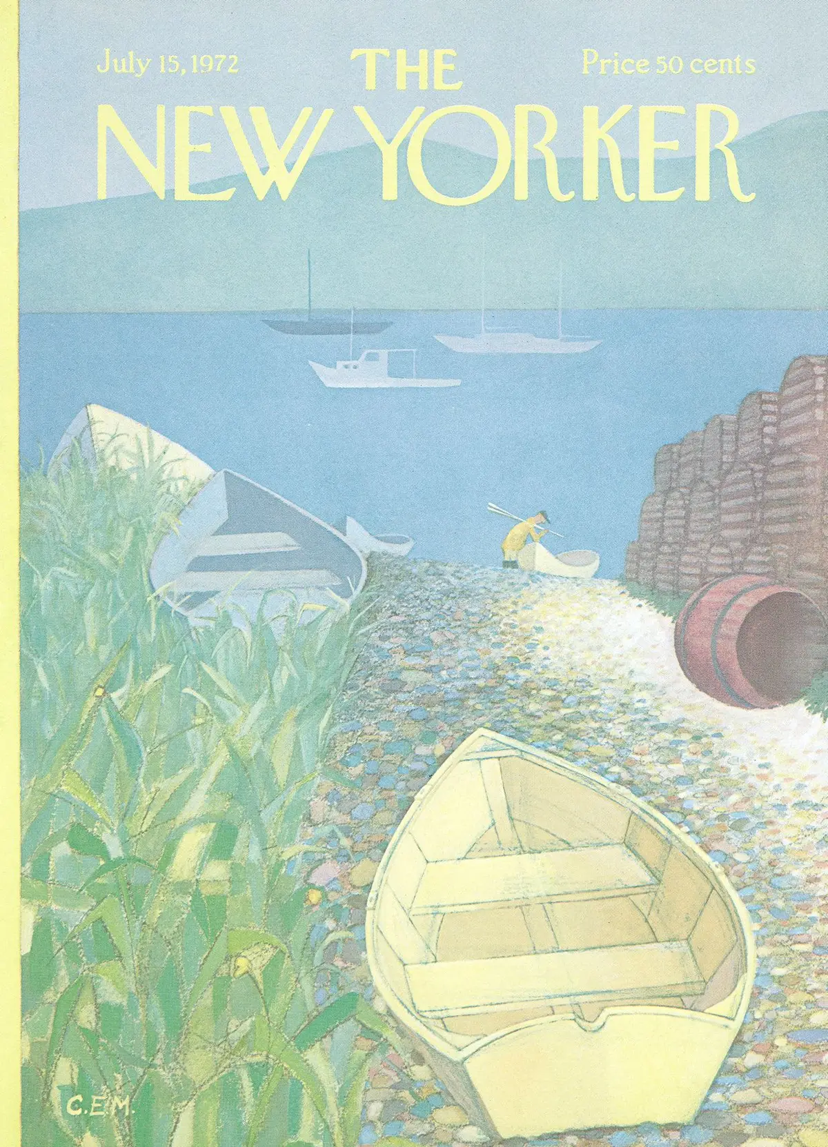 Обложка The New Yorker, 15 июля 1972, художник Чарльз Э. Мартин
