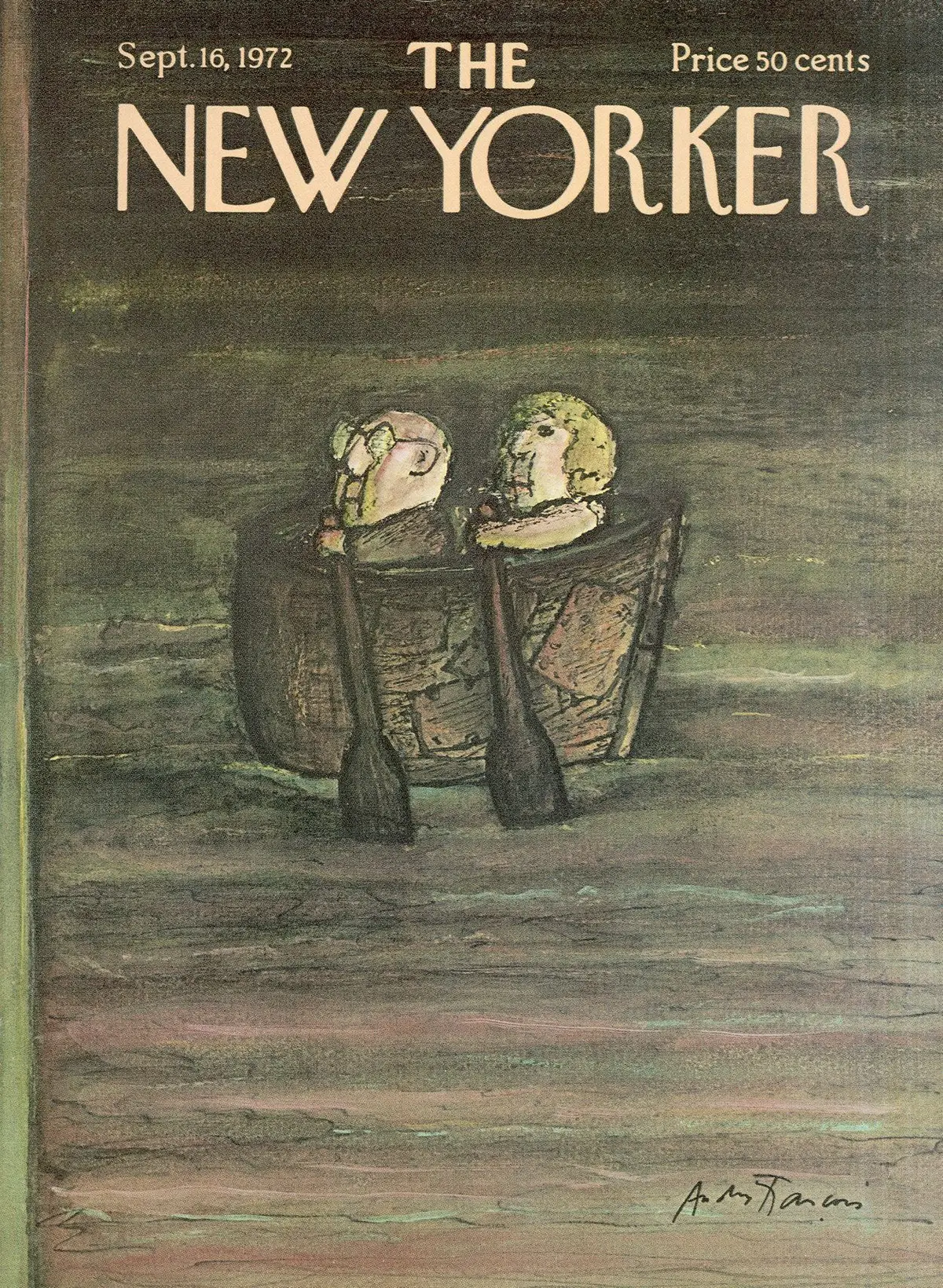 Обложка The New Yorker, 16 сентября 1972, художник Андре Франсуа
