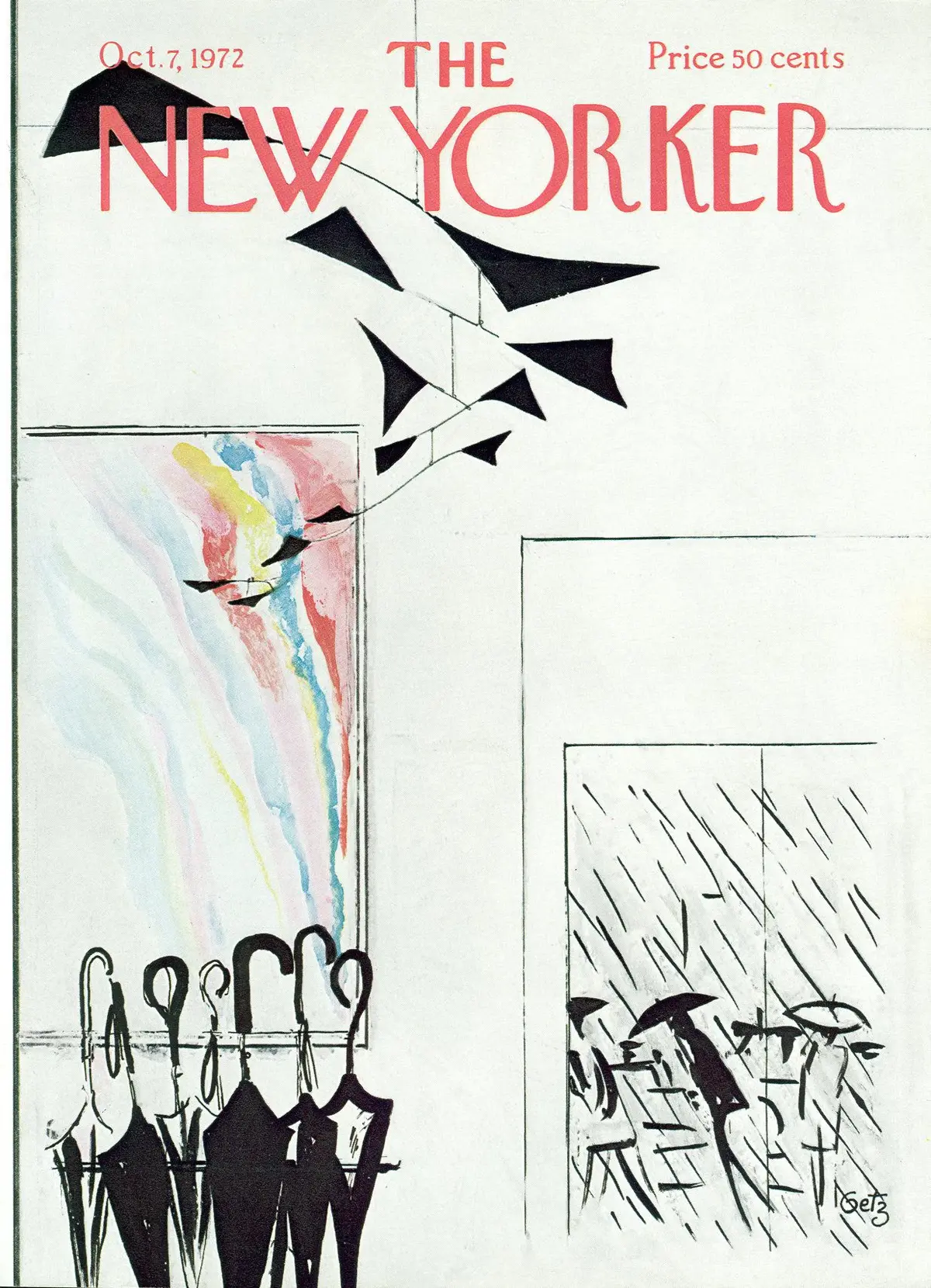 Обложка The New Yorker, 7 октября 1972, художник Артур Гетц
