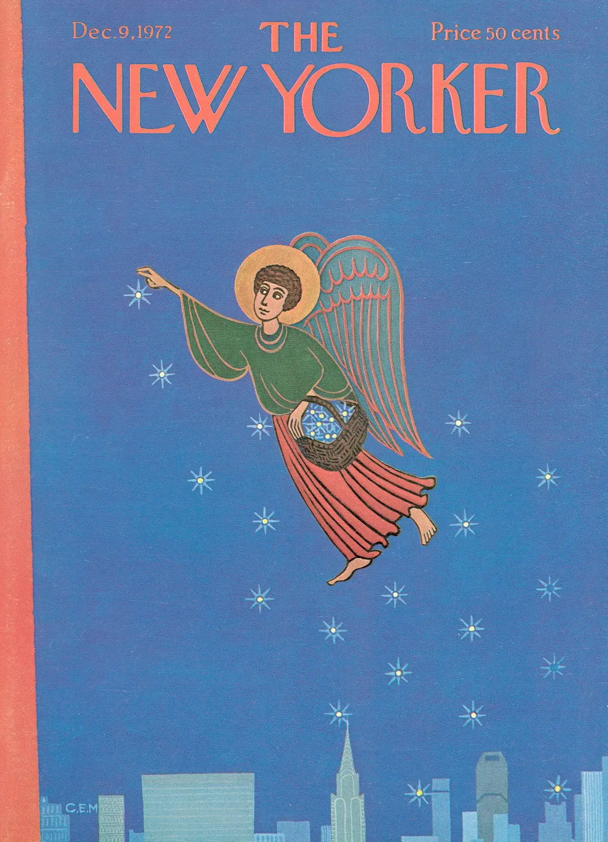 Обложка The New Yorker, 9 декабря 1972, художник Чарльз Э. Мартин